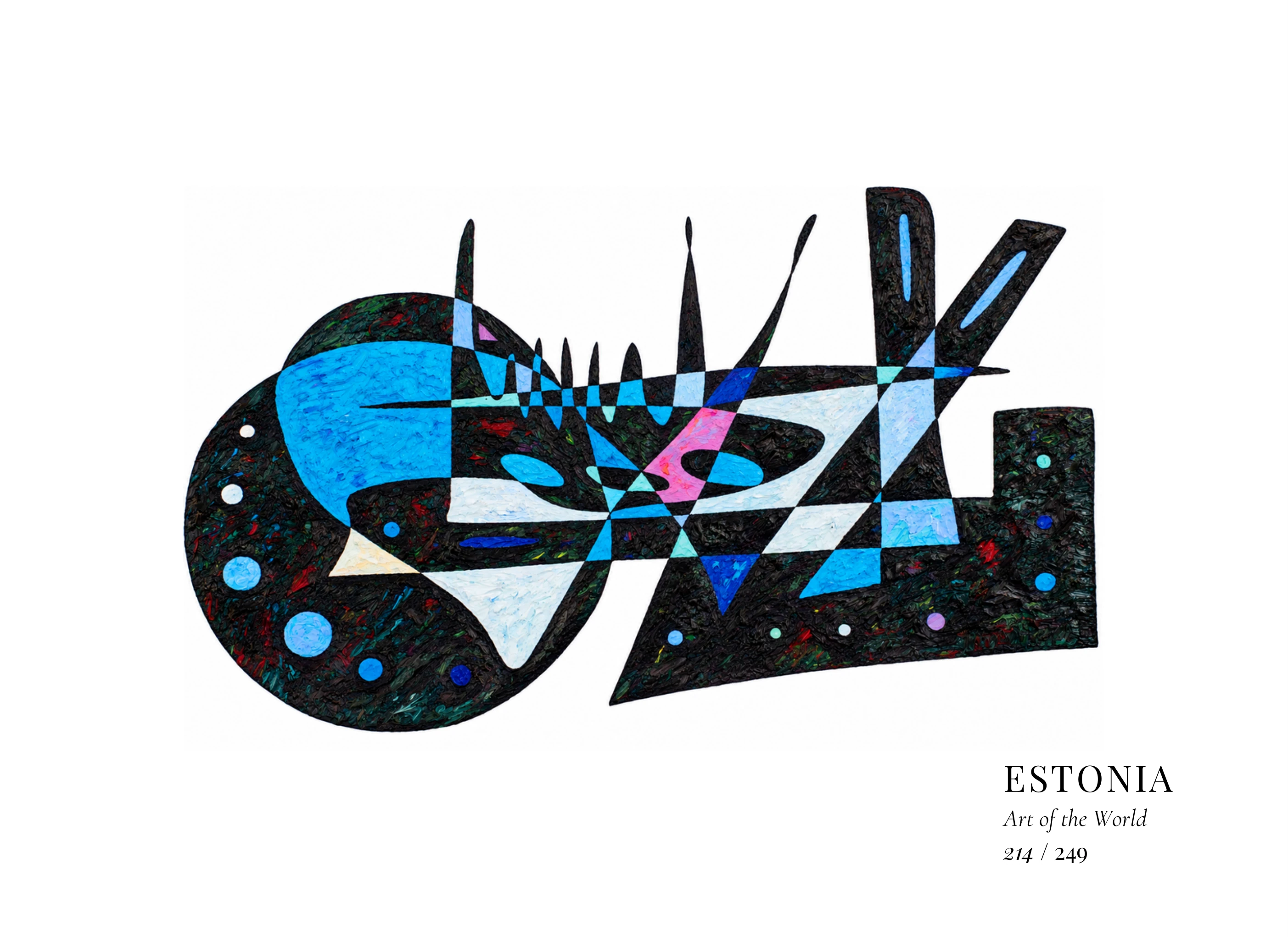 Obra sobre Estonia de Gheorghe Virtosu, de la serie Art of the World
