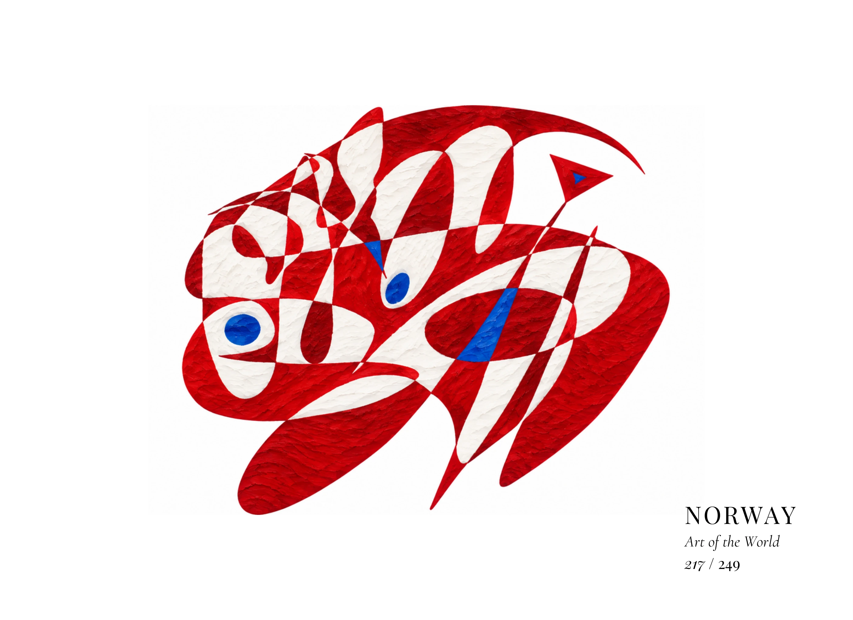 Obra sobre Noruega de Gheorghe Virtosu, de la serie Art of the World