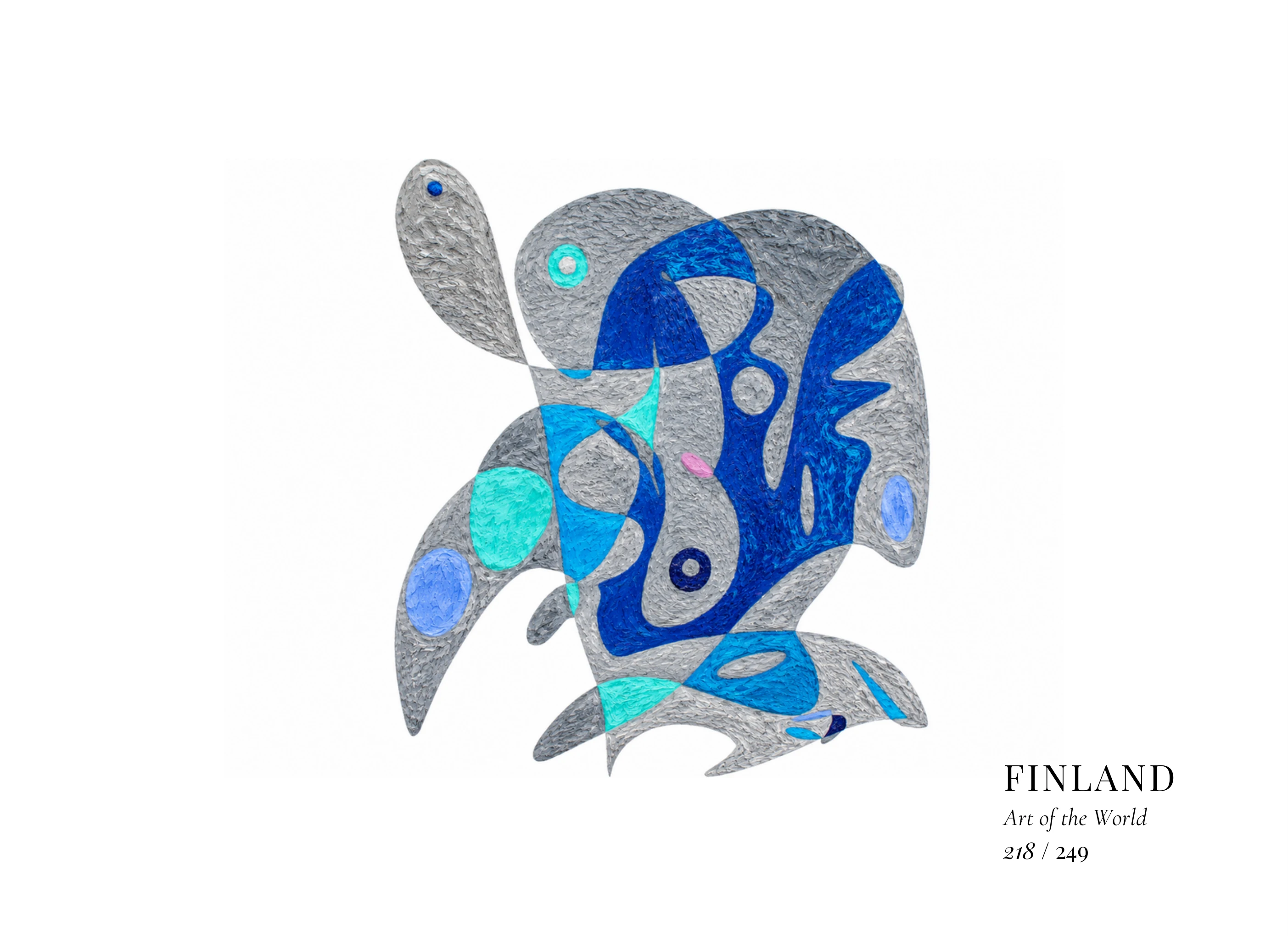 Obra sobre Finlandia de Gheorghe Virtosu, de la serie Art of the World