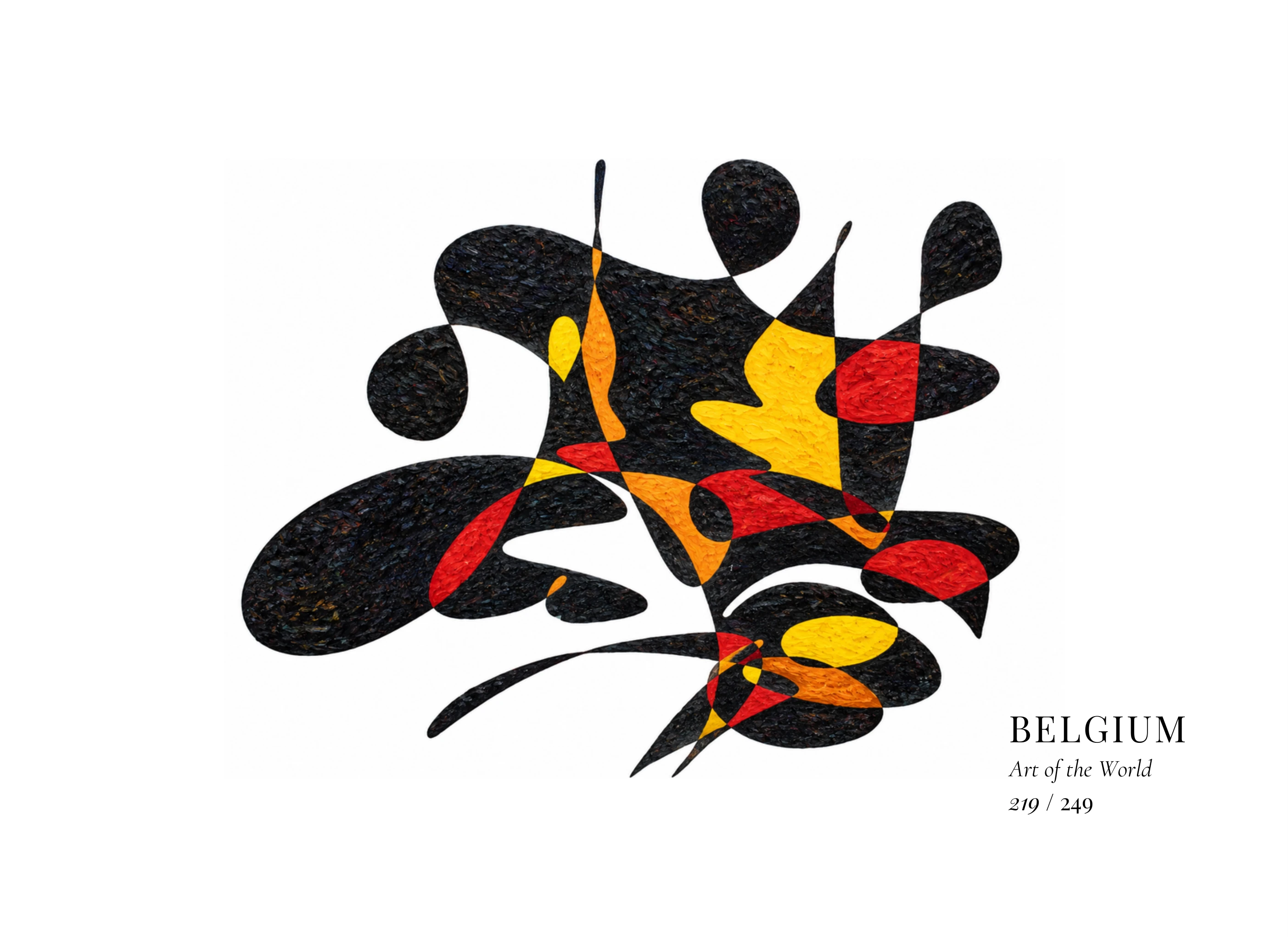Obra sobre Bélgica de Gheorghe Virtosu, de la serie Art of the World