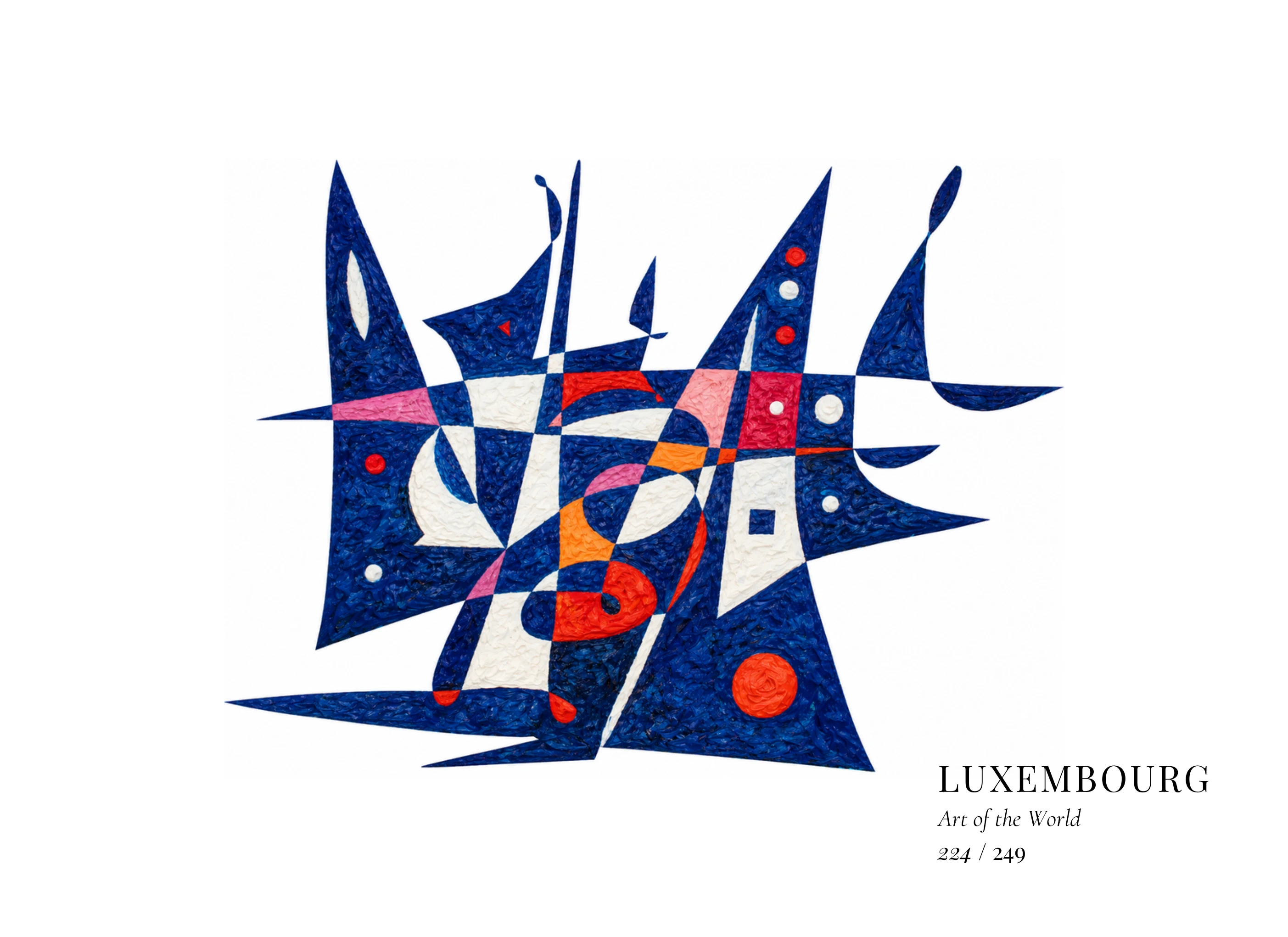 Obra sobre Luxemburgo de Gheorghe Virtosu, de la serie Art of the World