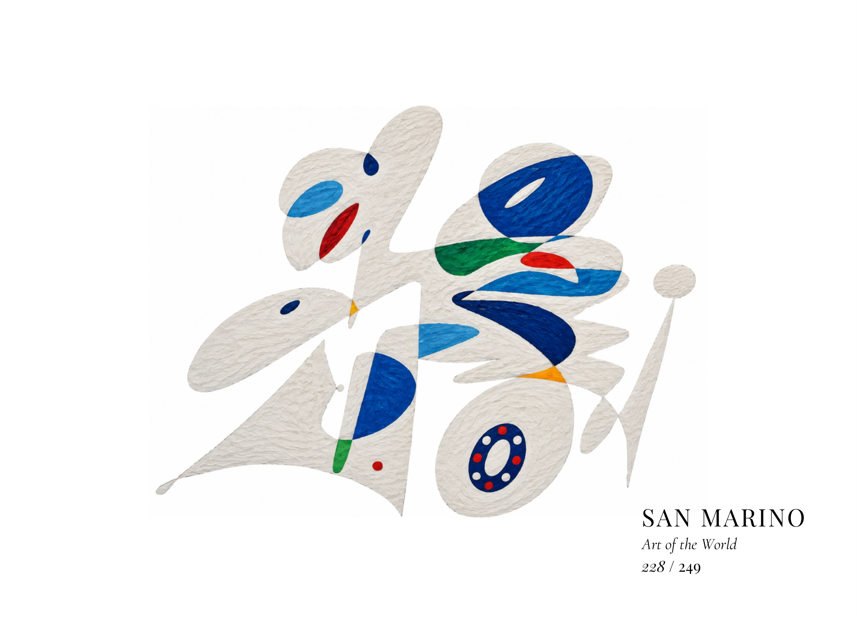 Obra sobre San Marino de Gheorghe Virtosu, de la serie Art of the World