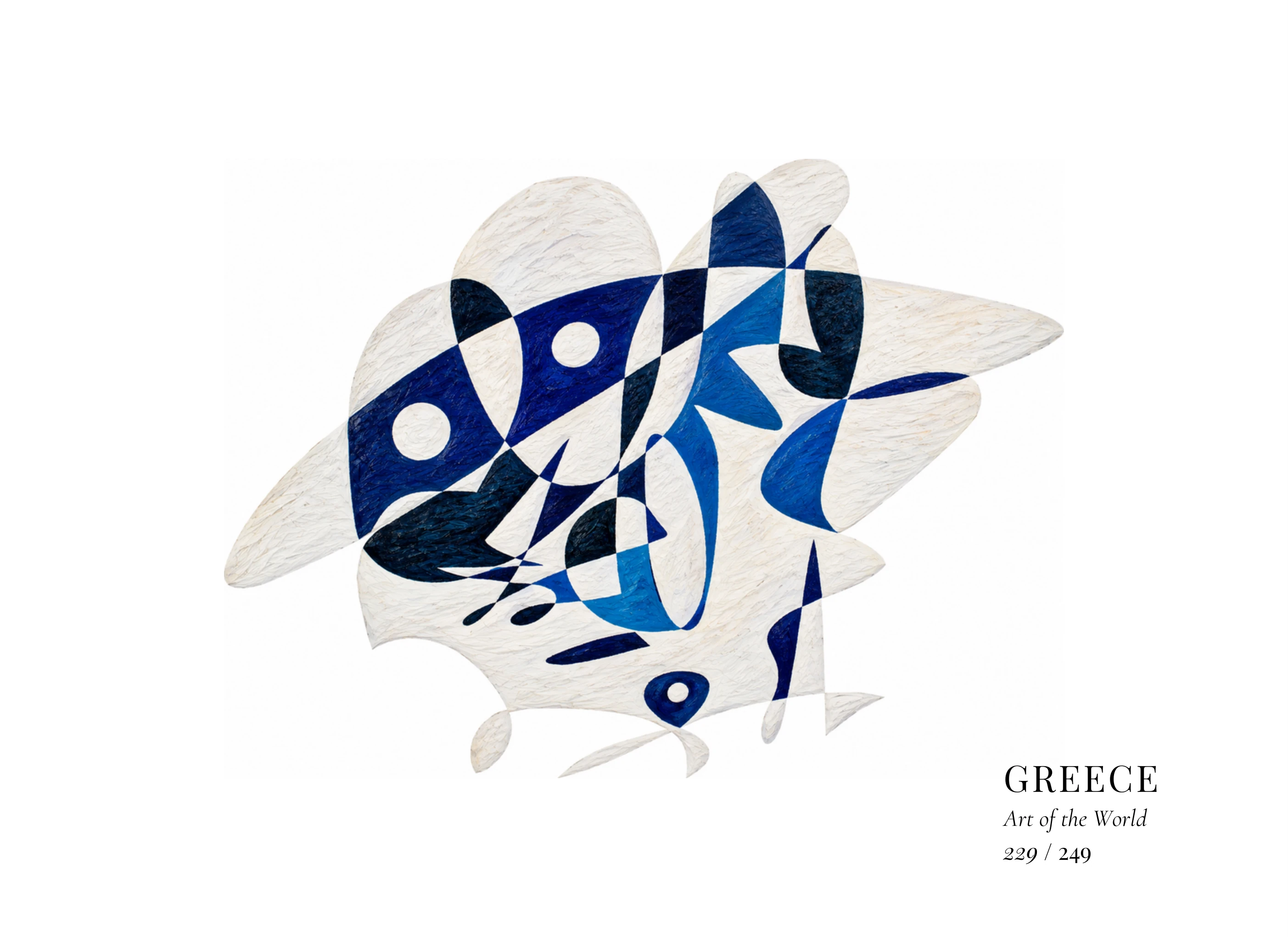 Obra sobre Grecia de Gheorghe Virtosu, de la serie Art of the World