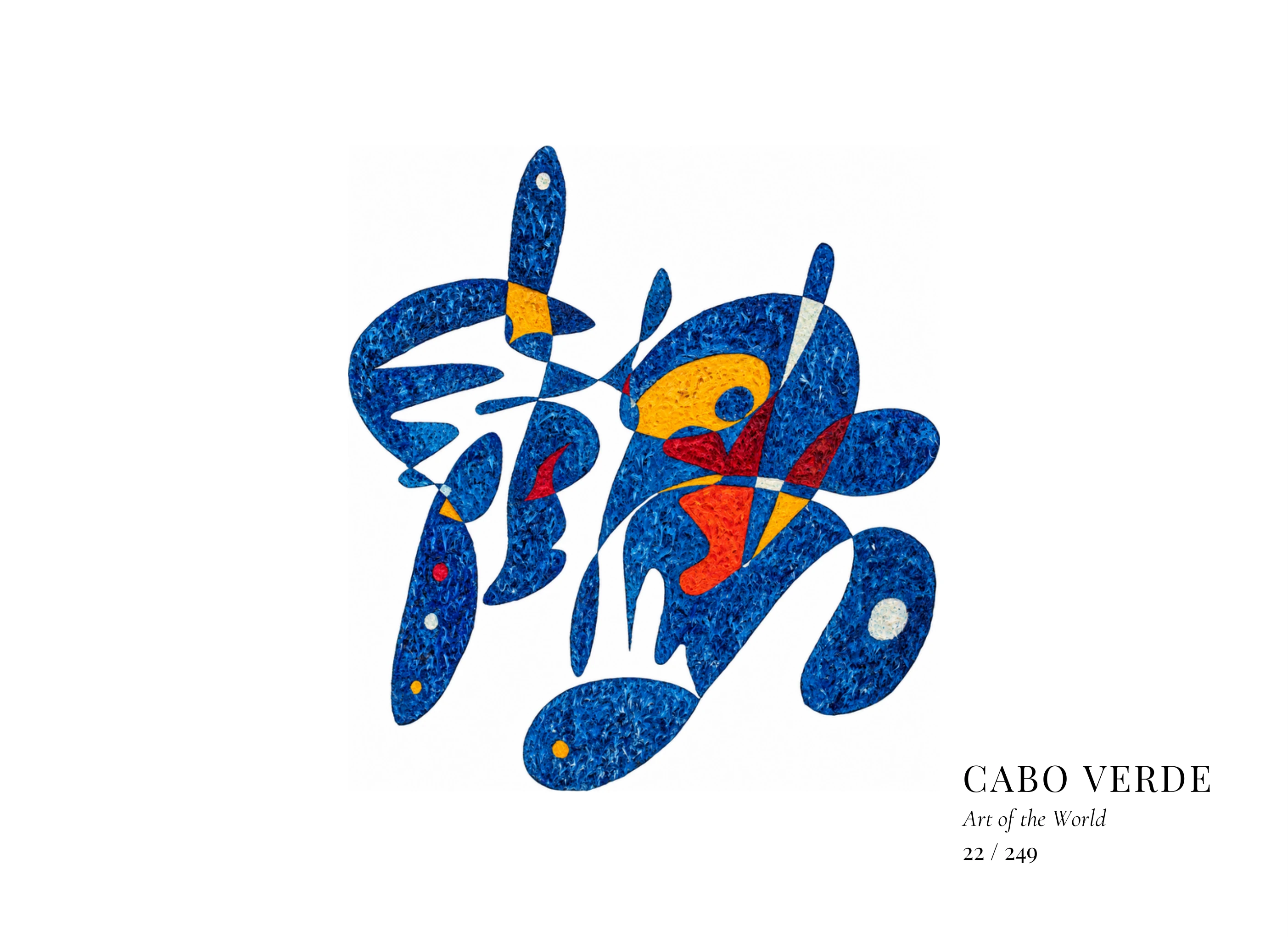 Obra sobre Cabo Verde de Gheorghe Virtosu, de la serie Art of the World