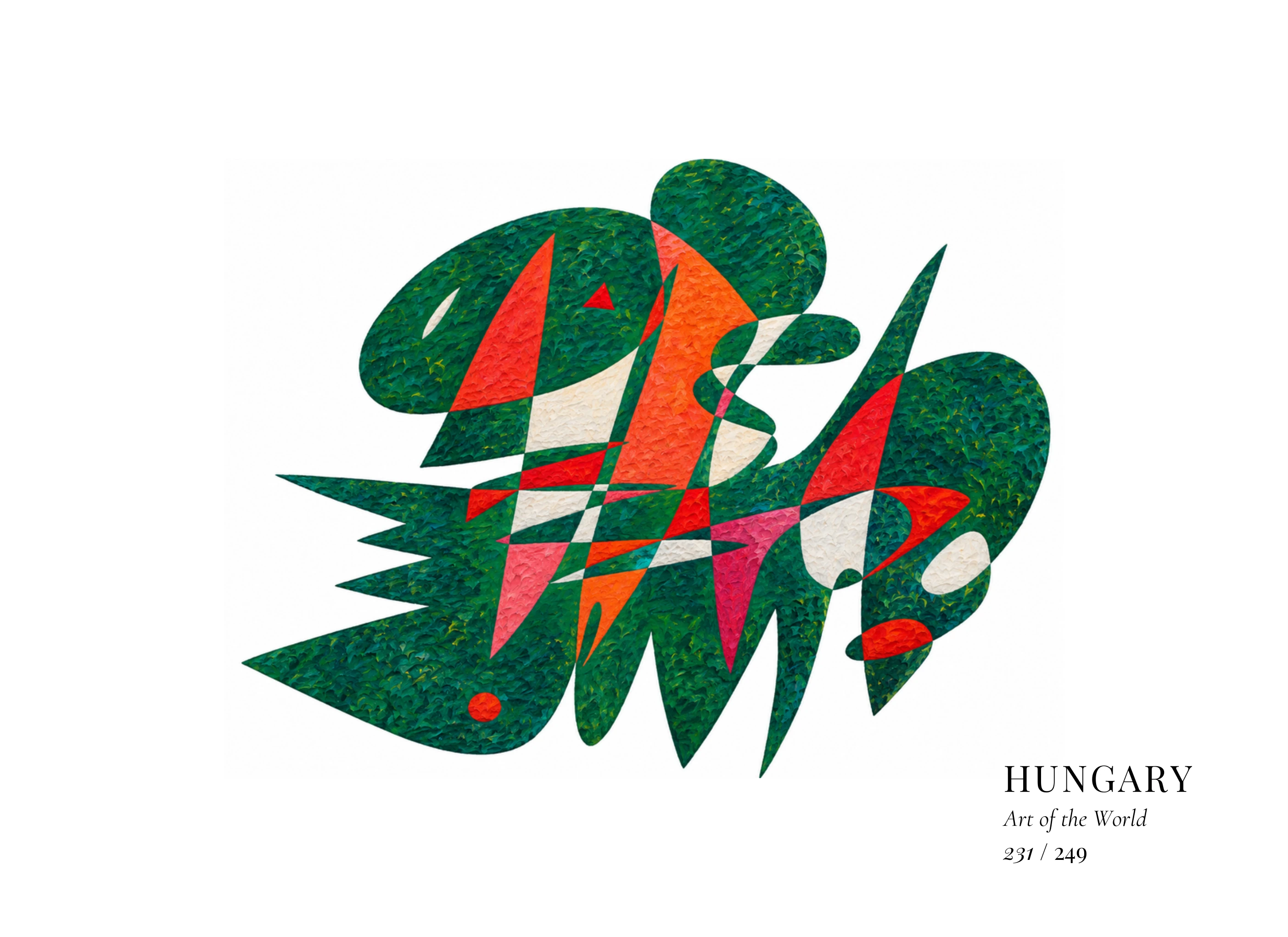 Obra sobre Hungría de Gheorghe Virtosu, de la serie Art of the World