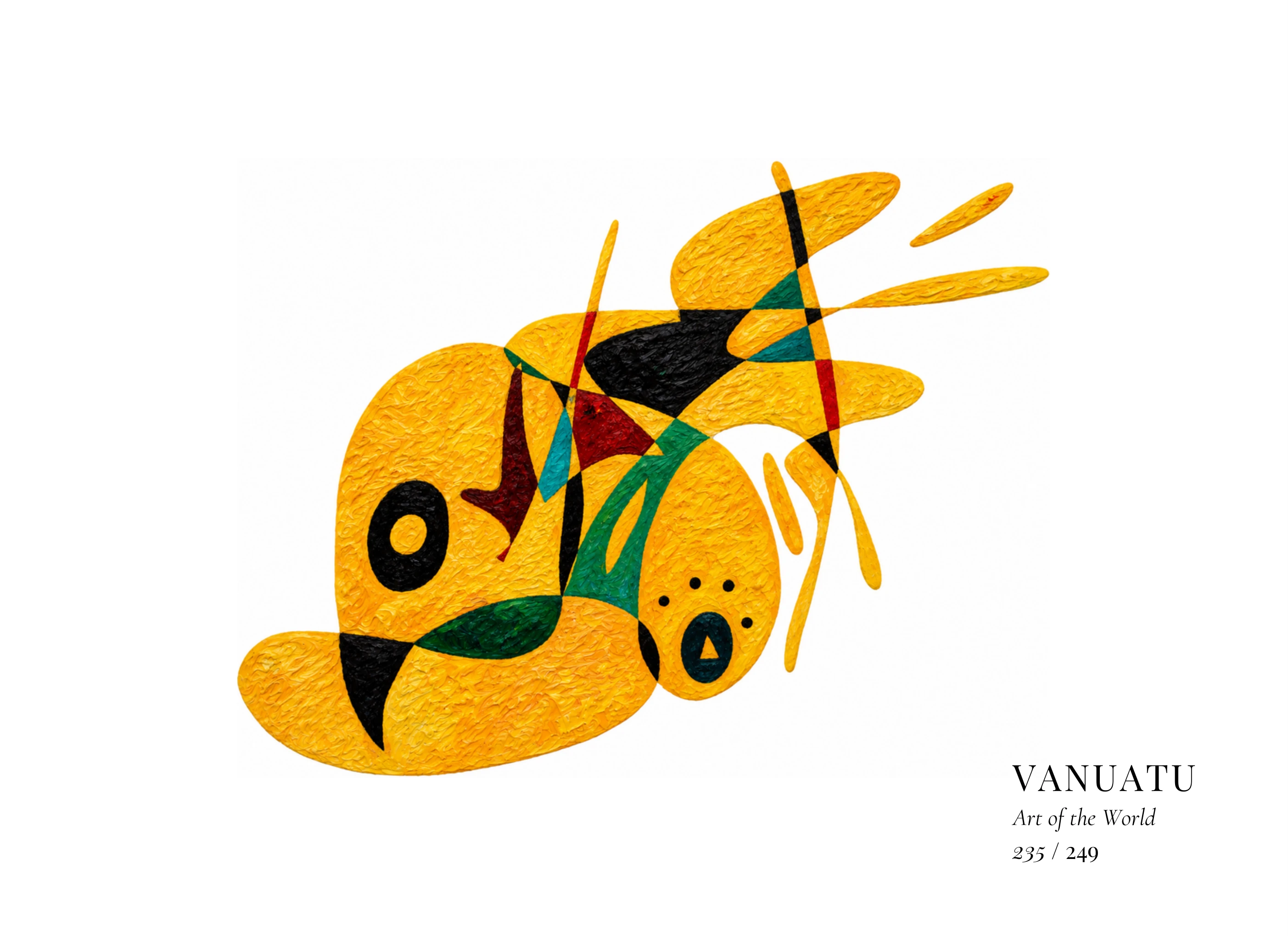 Obra sobre Vanuatu de Gheorghe Virtosu, de la serie Art of the World
