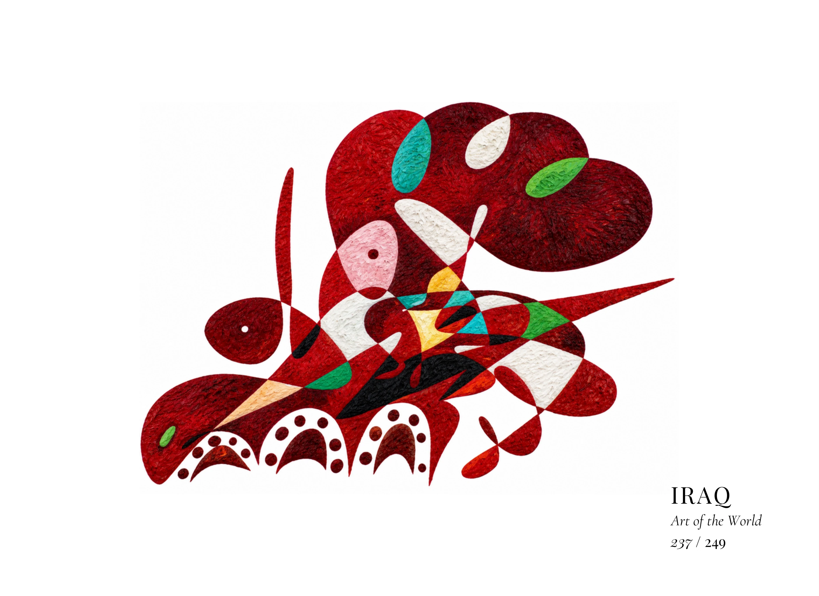Obra sobre Irak de Gheorghe Virtosu, de la serie Art of the World