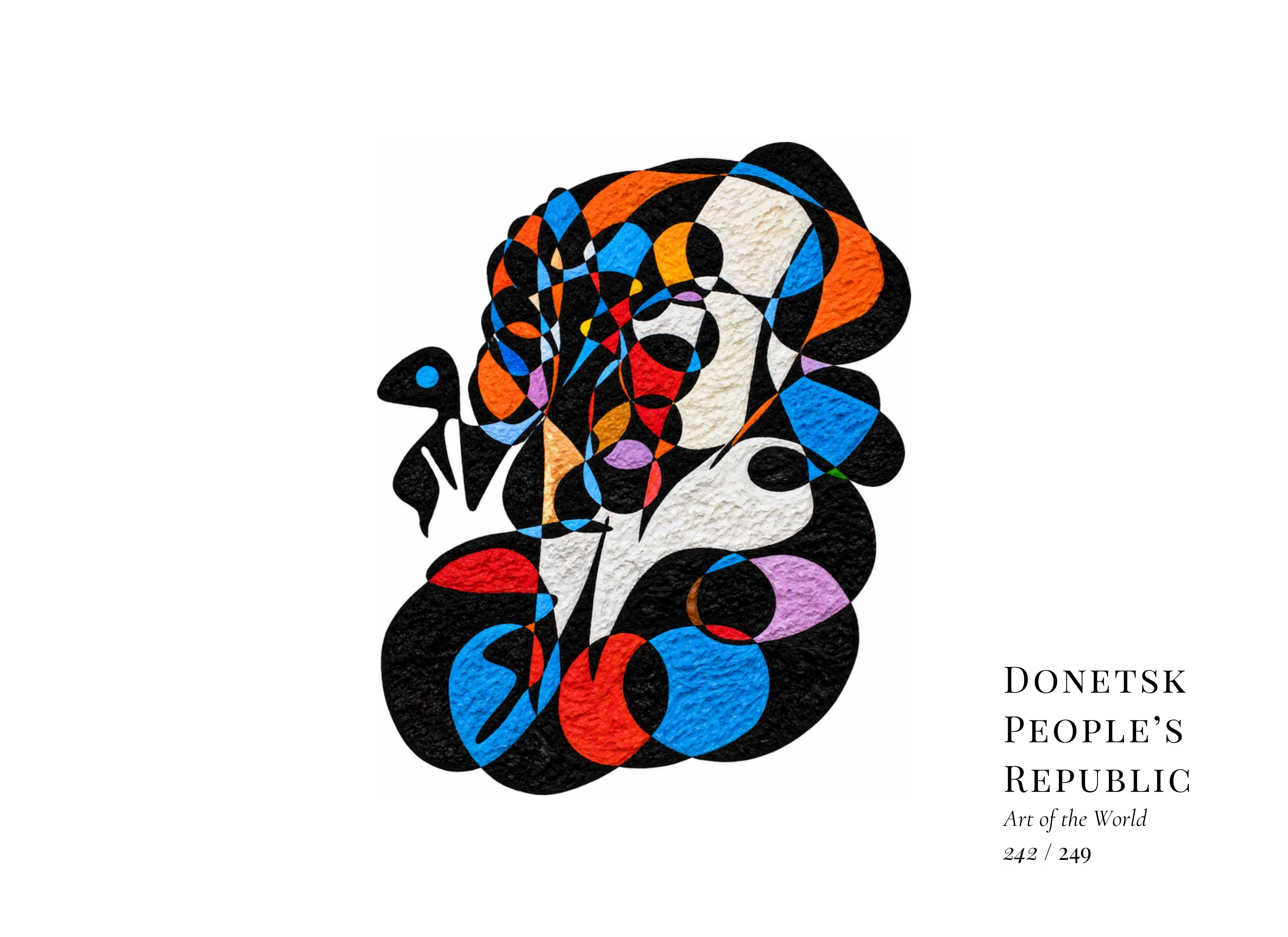 Obra sobre República Popular de Donetsk de Gheorghe Virtosu, de la serie Art of the World