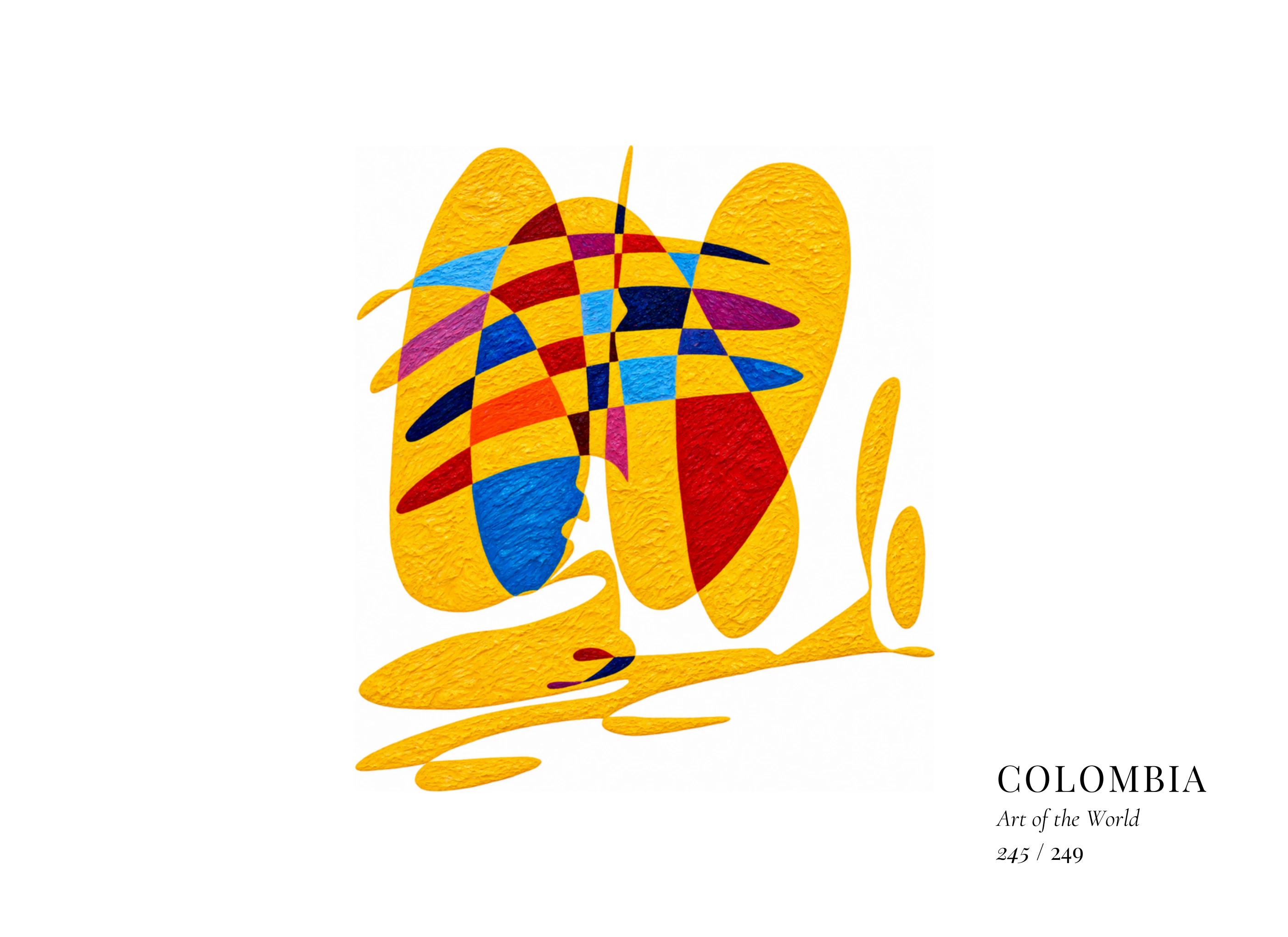 Obra sobre Colombia de Gheorghe Virtosu, de la serie Art of the World