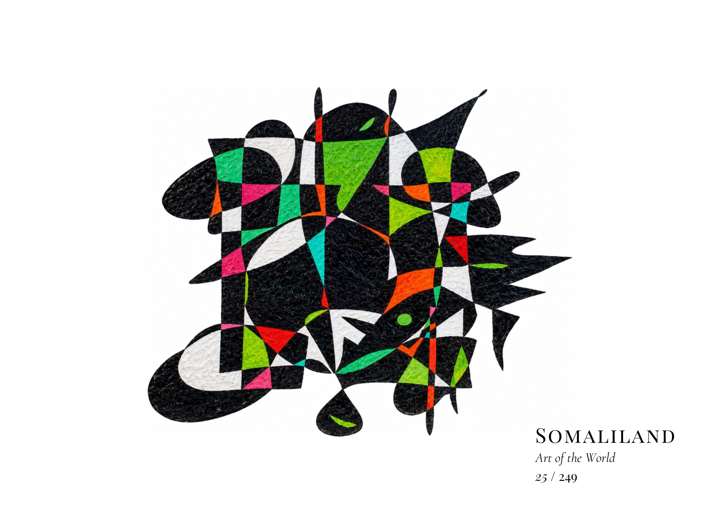Obra sobre Somalilandia de Gheorghe Virtosu, de la serie Art of the World