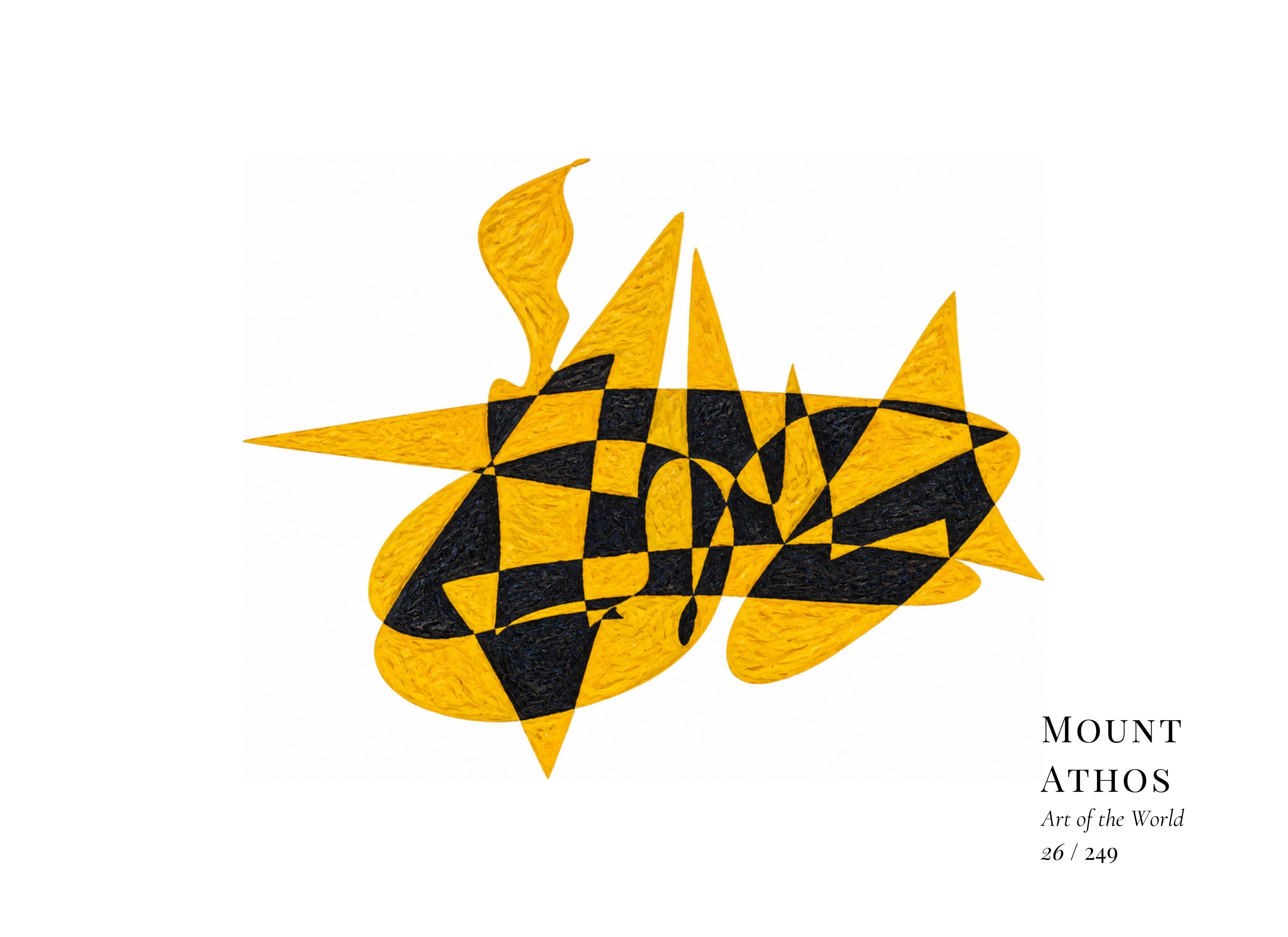 Obra sobre Monte Athos de Gheorghe Virtosu, de la serie Art of the World