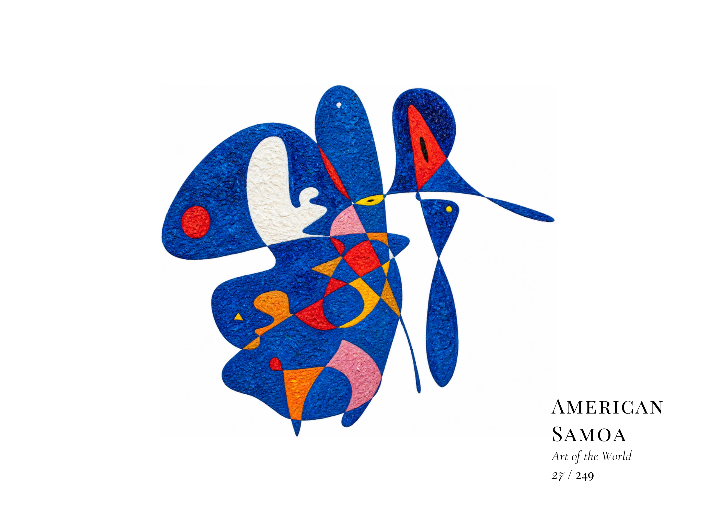 Obra sobre Samoa Americana de Gheorghe Virtosu, de la serie Art of the World