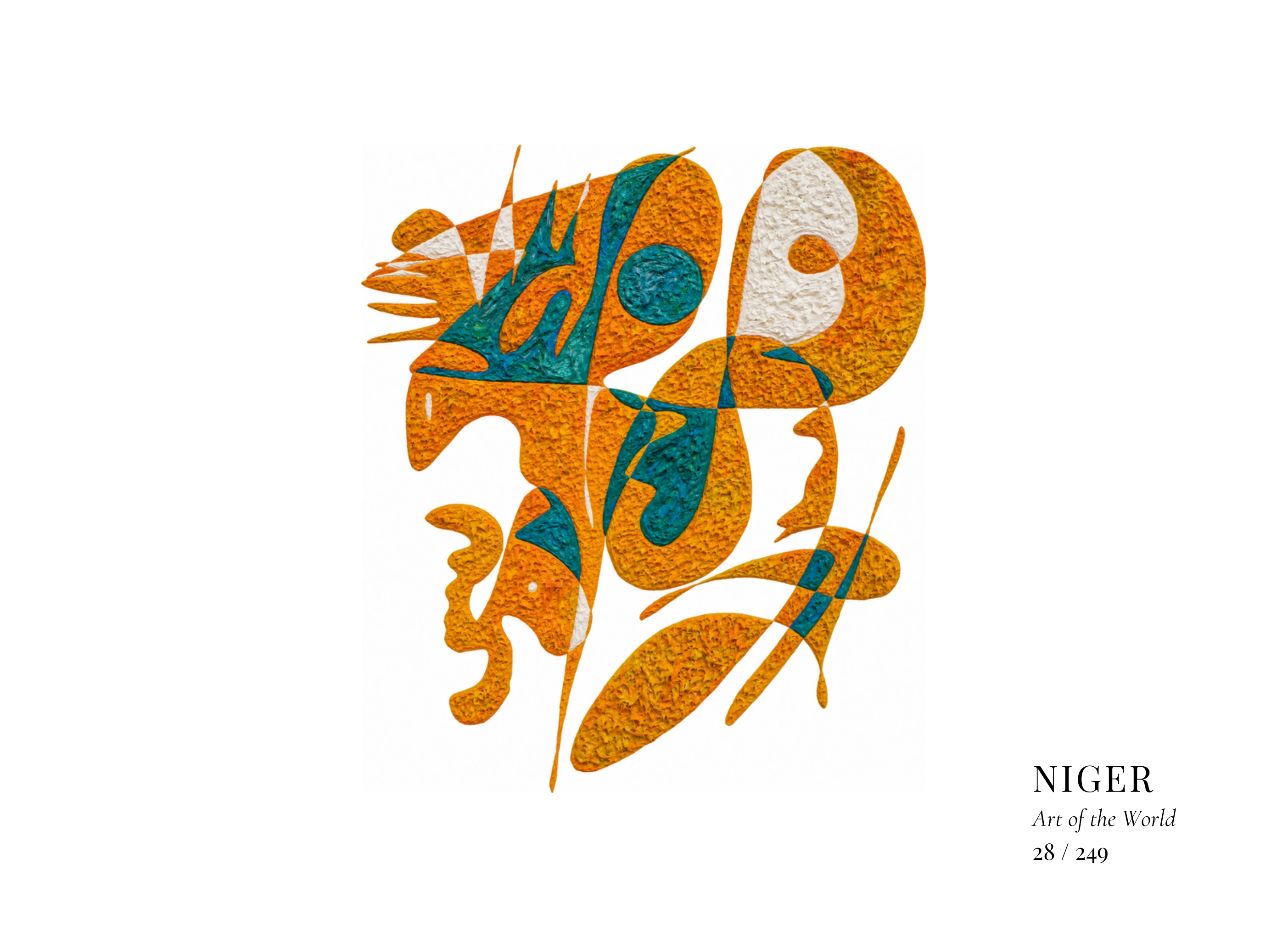 Obra sobre Níger de Gheorghe Virtosu, de la serie Art of the World