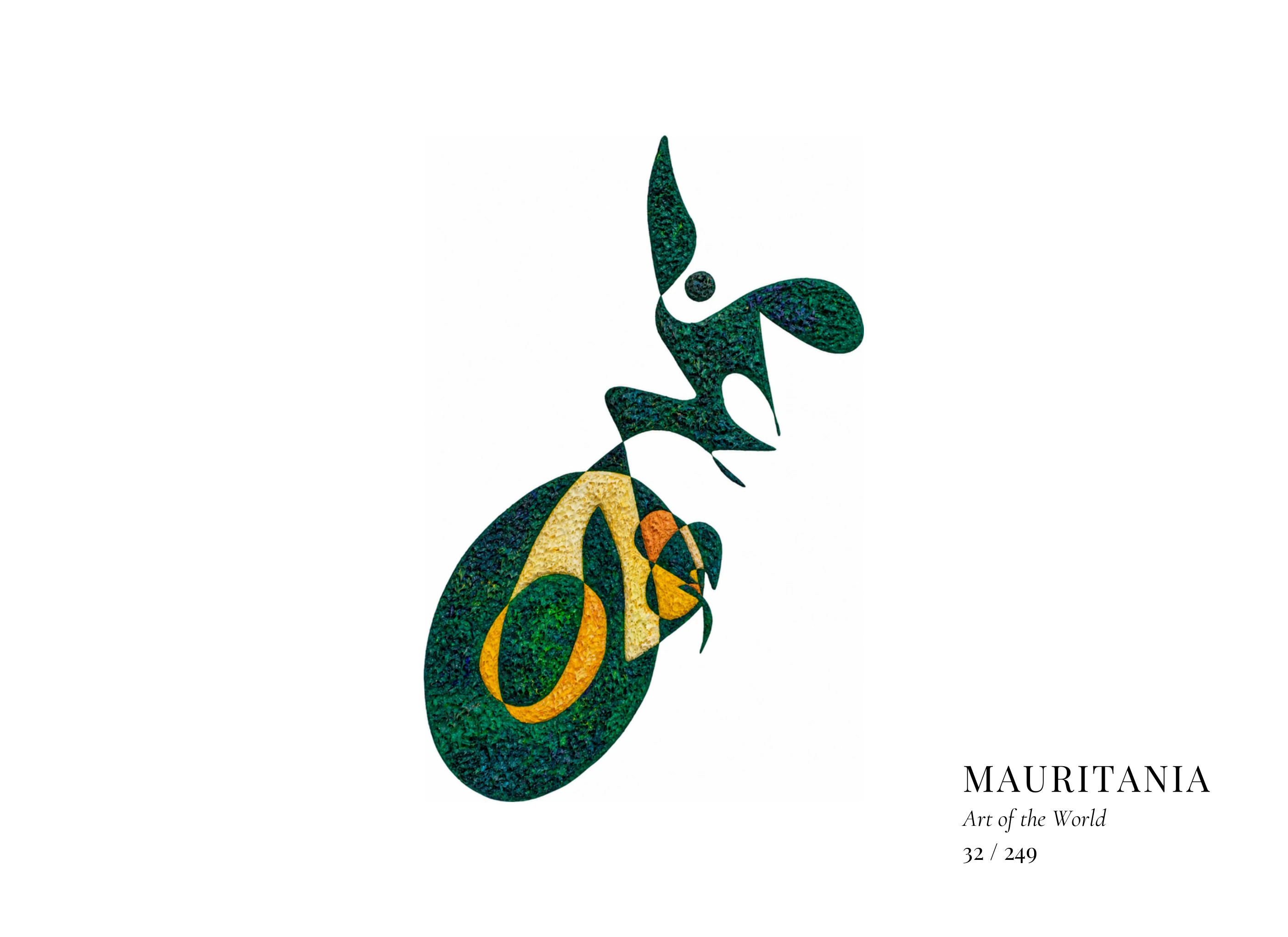 Obra sobre Mauritania de Gheorghe Virtosu, de la serie Art of the World