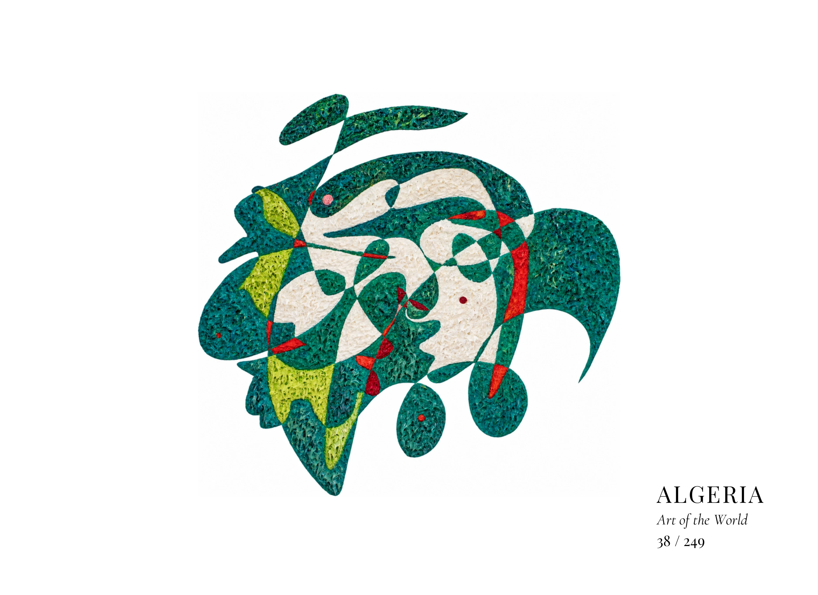 Obra sobre Argelia de Gheorghe Virtosu, de la serie Art of the World