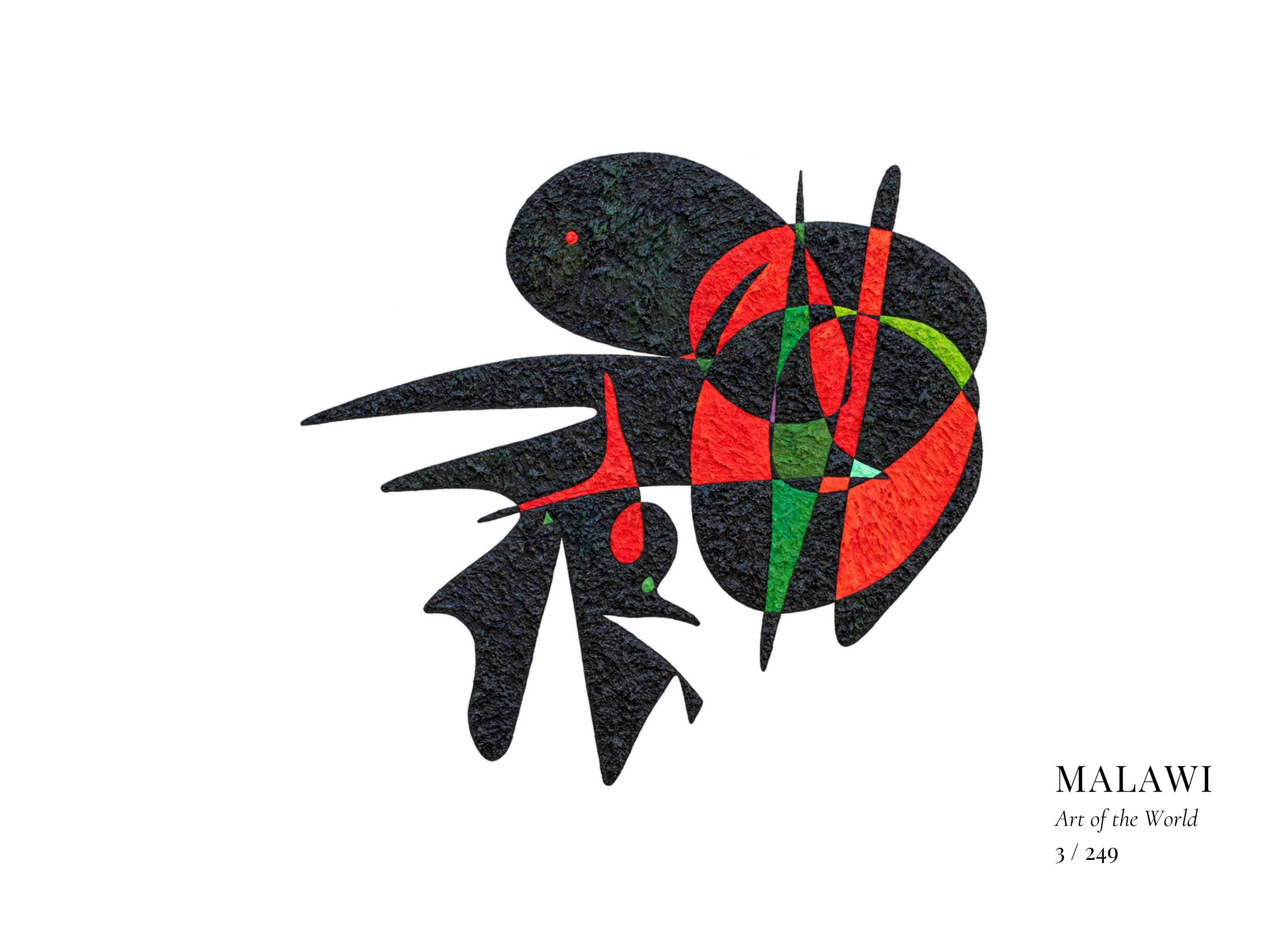 Obra sobre Malaui de Gheorghe Virtosu, de la serie Art of the World