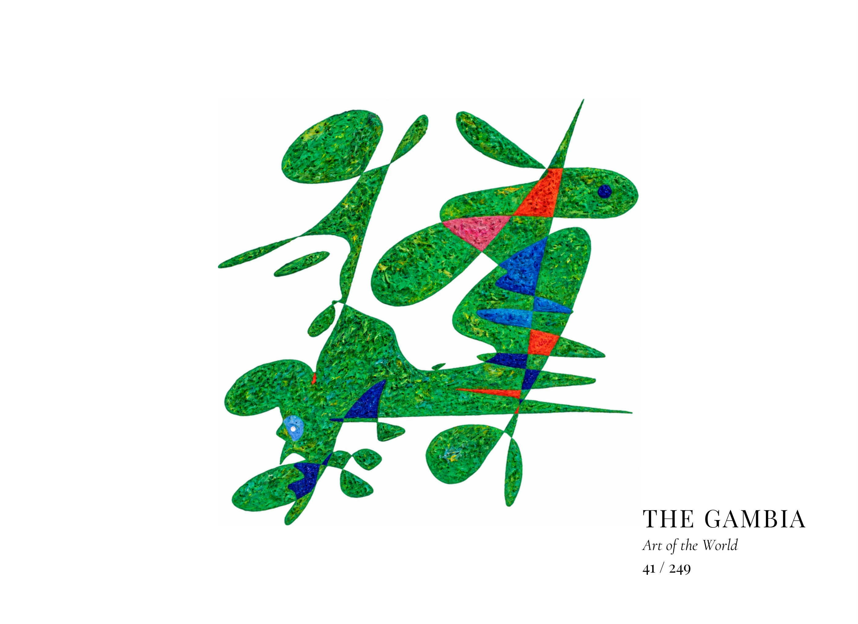 Obra sobre Gambia de Gheorghe Virtosu, de la serie Art of the World