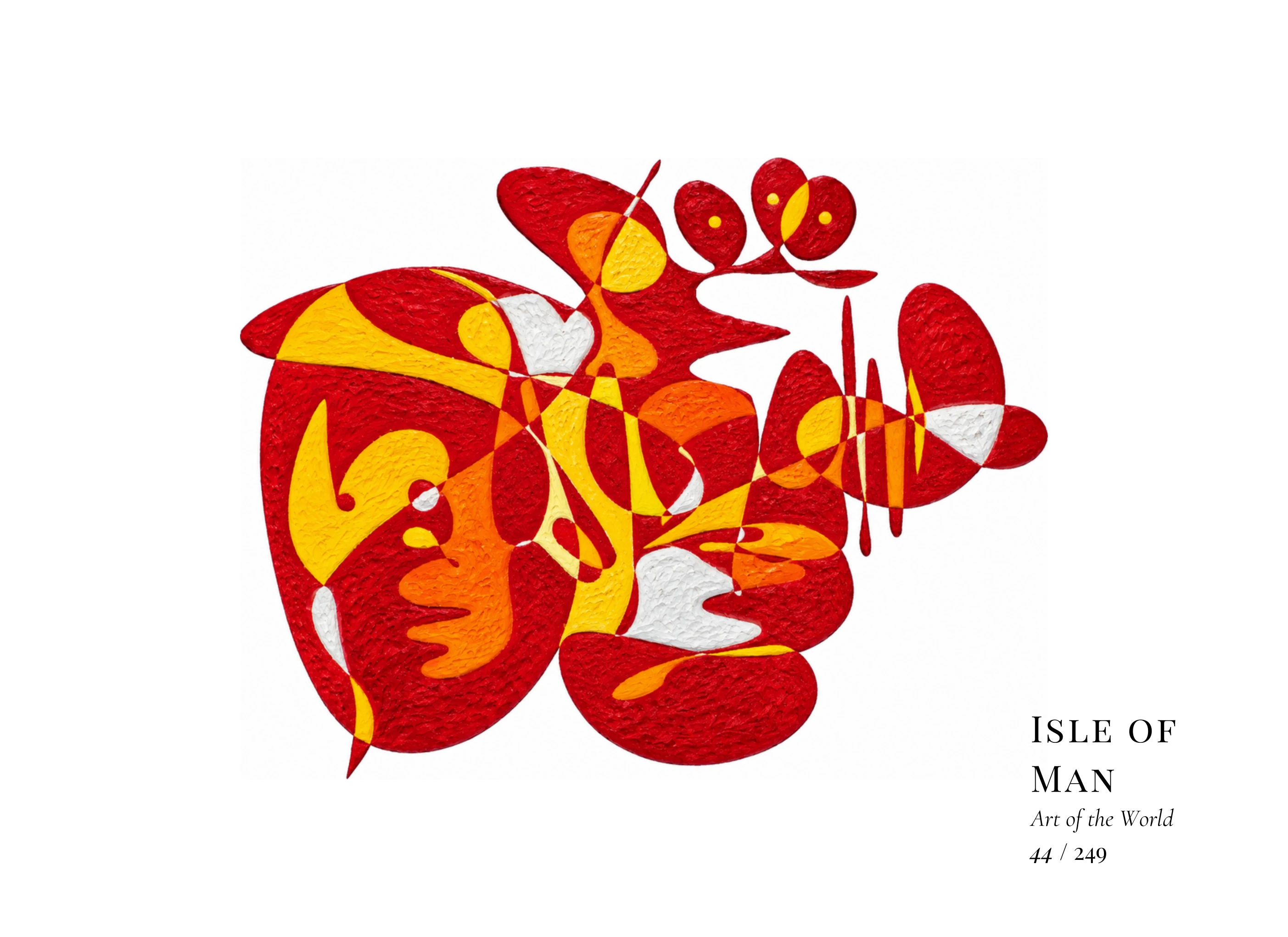 Obra sobre Isla de Man de Gheorghe Virtosu, de la serie Art of the World