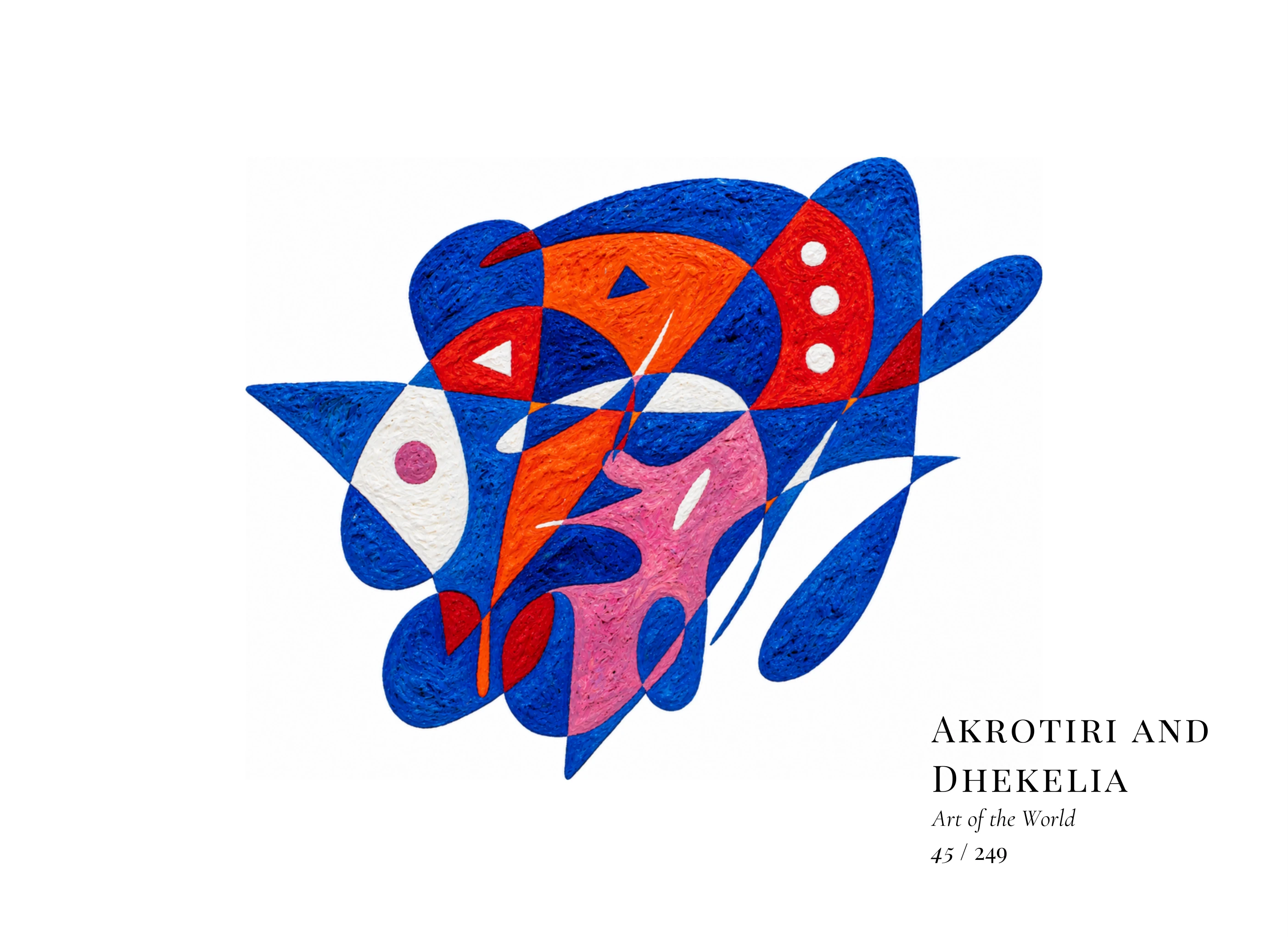 Obra sobre Acrotiri y Dhekelia de Gheorghe Virtosu, de la serie Art of the World