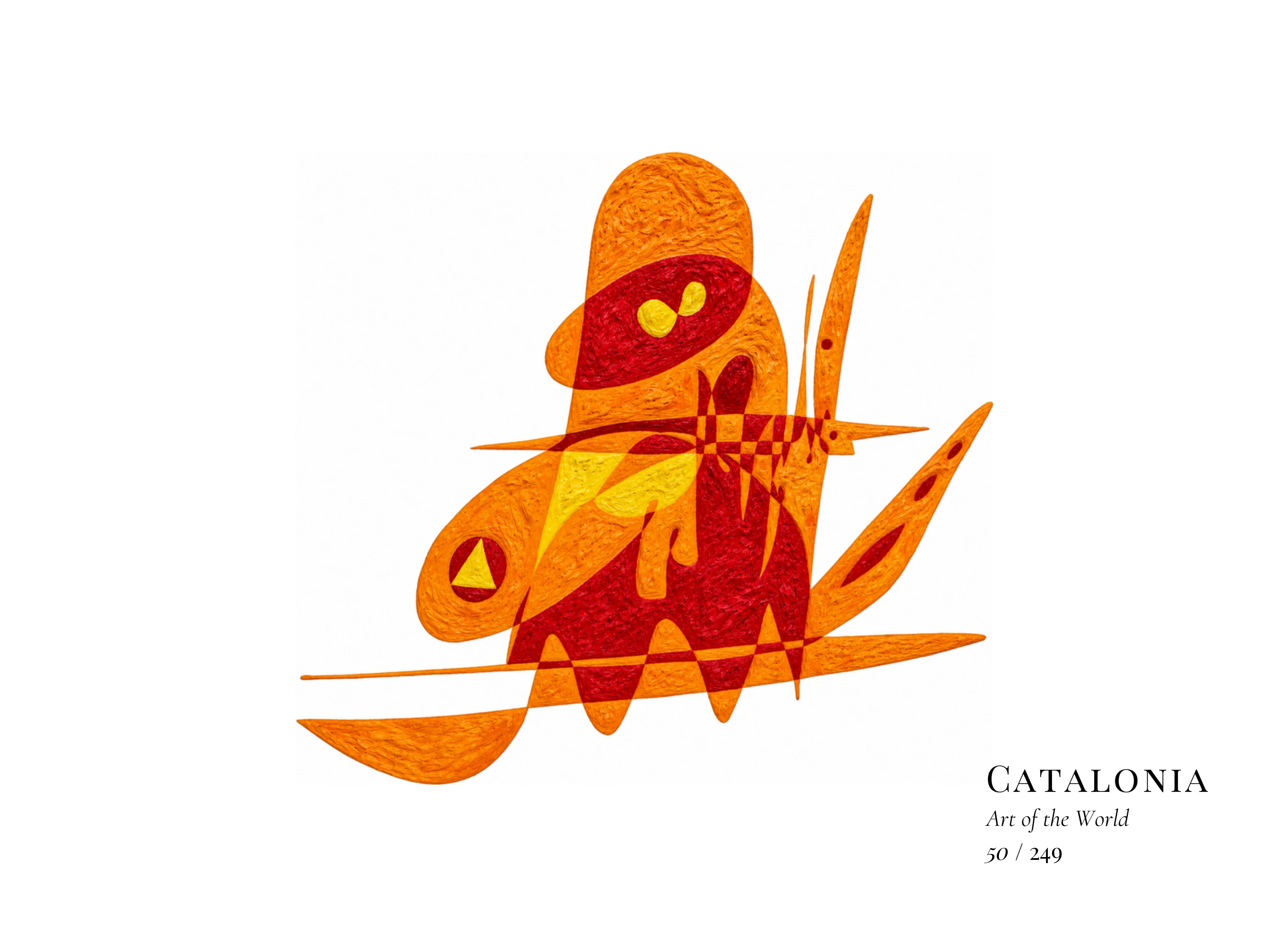 Obra sobre Cataluña de Gheorghe Virtosu, de la serie Art of the World