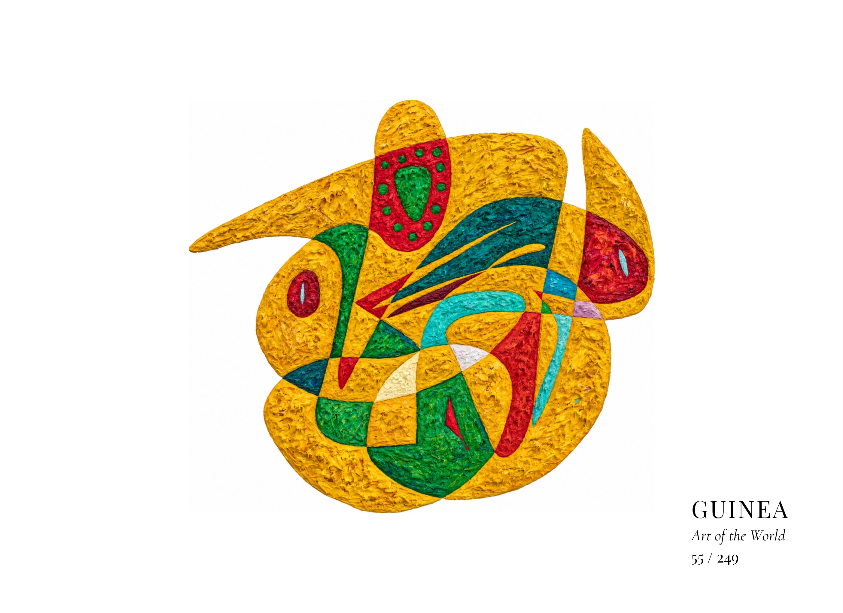 Obra sobre Guinea de Gheorghe Virtosu, de la serie Art of the World