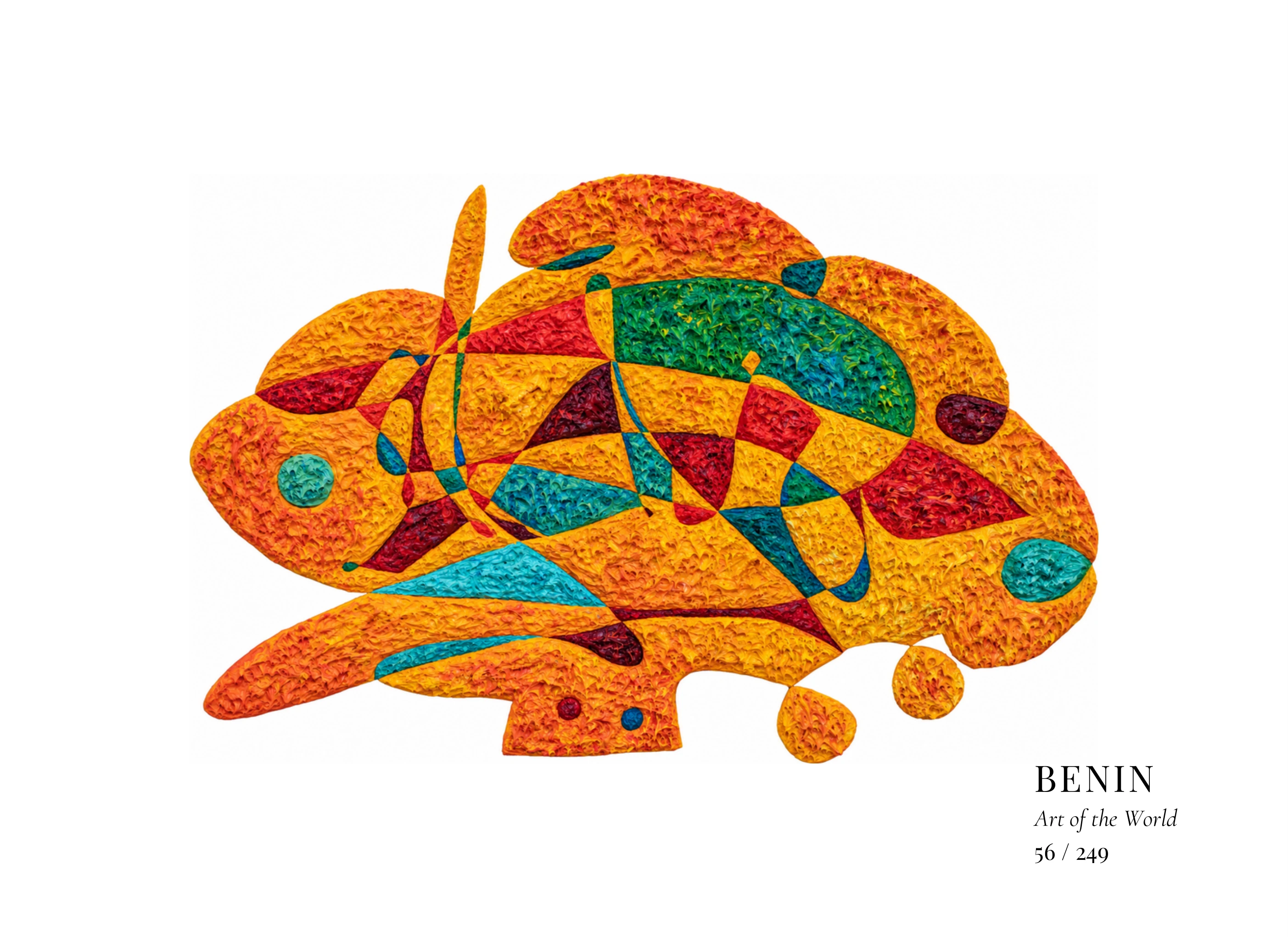 Obra sobre Benín de Gheorghe Virtosu, de la serie Art of the World