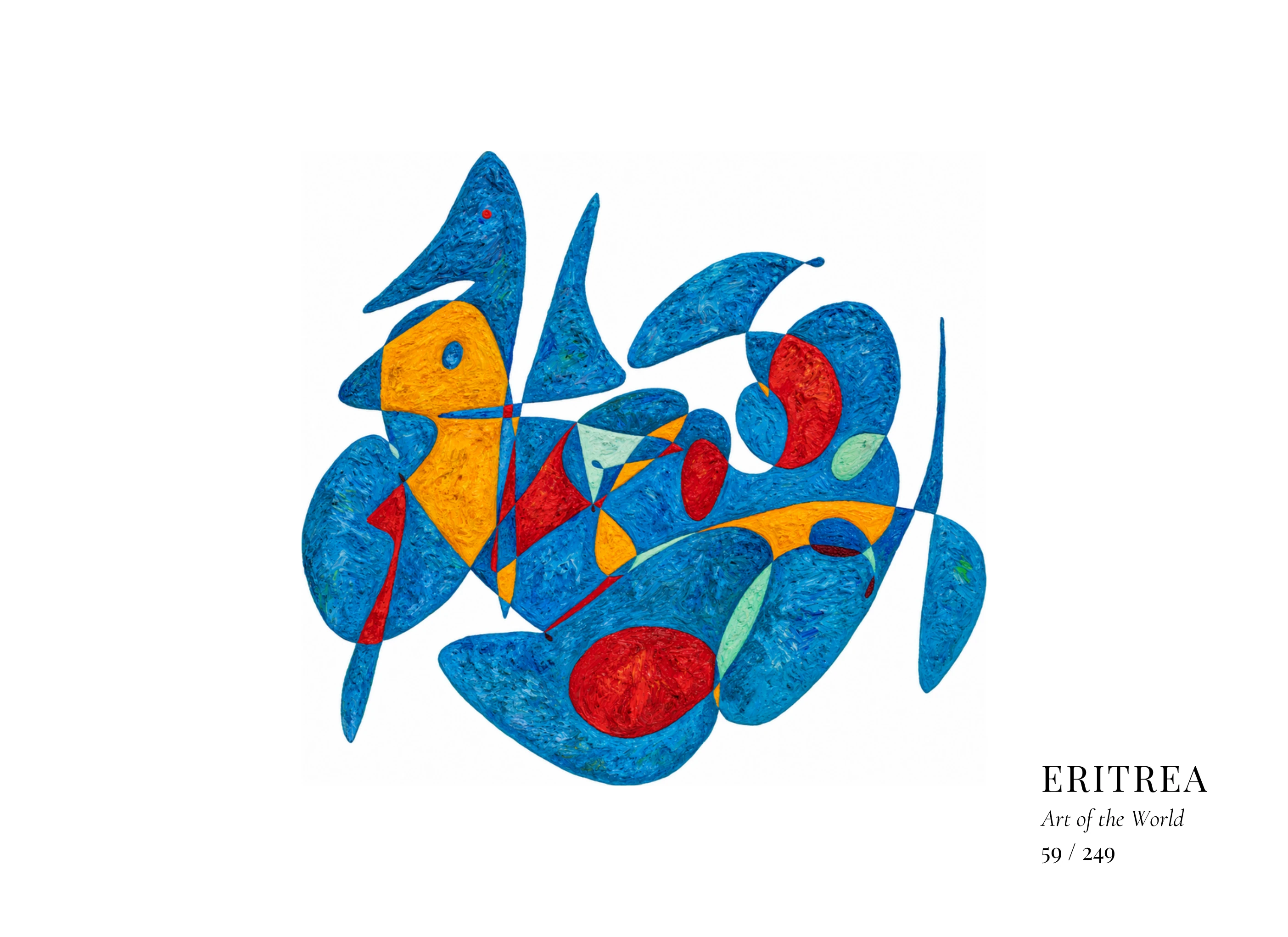 Obra sobre Eritrea de Gheorghe Virtosu, de la serie Art of the World