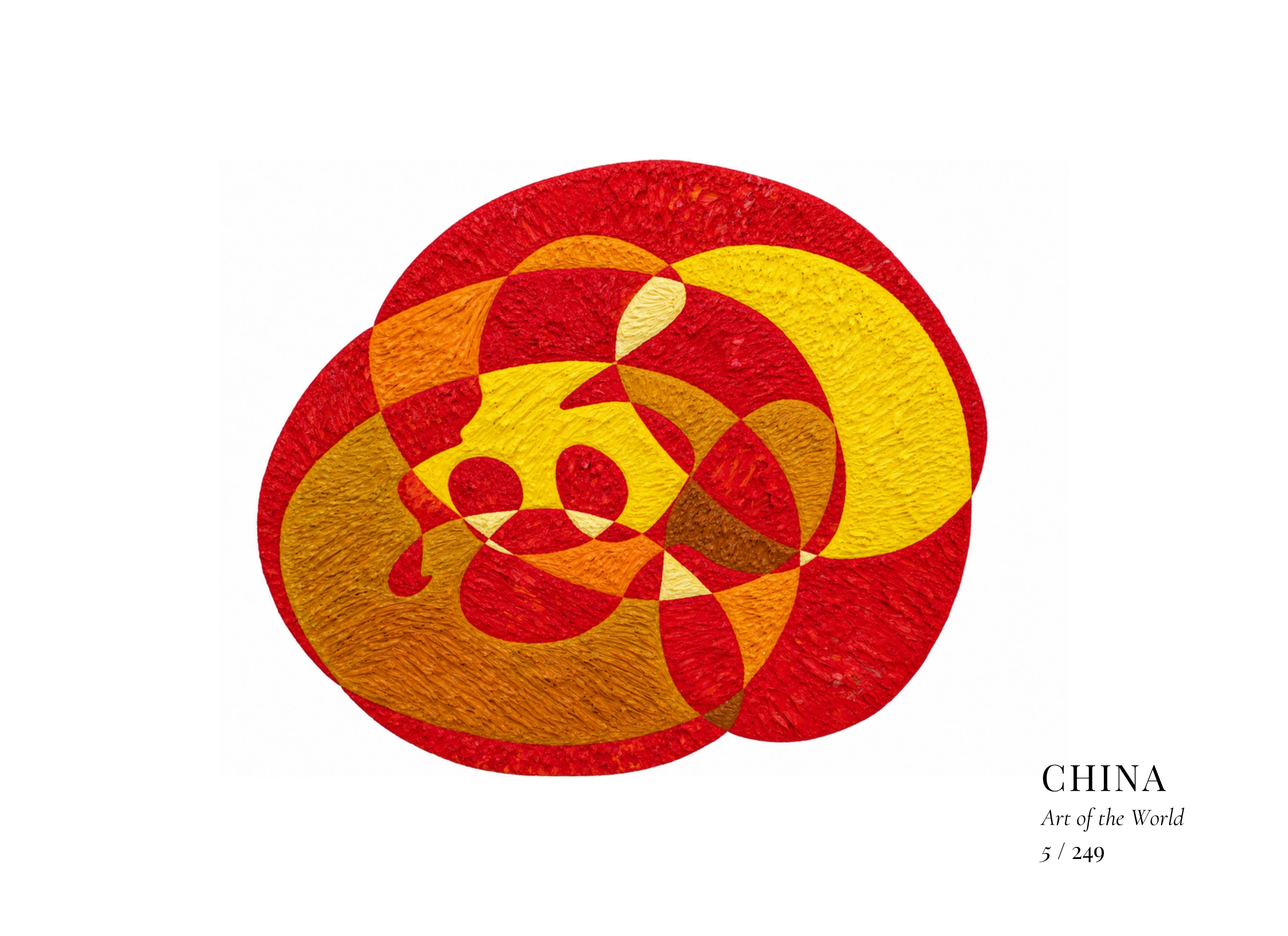 Obra sobre China de Gheorghe Virtosu, de la serie Art of the World