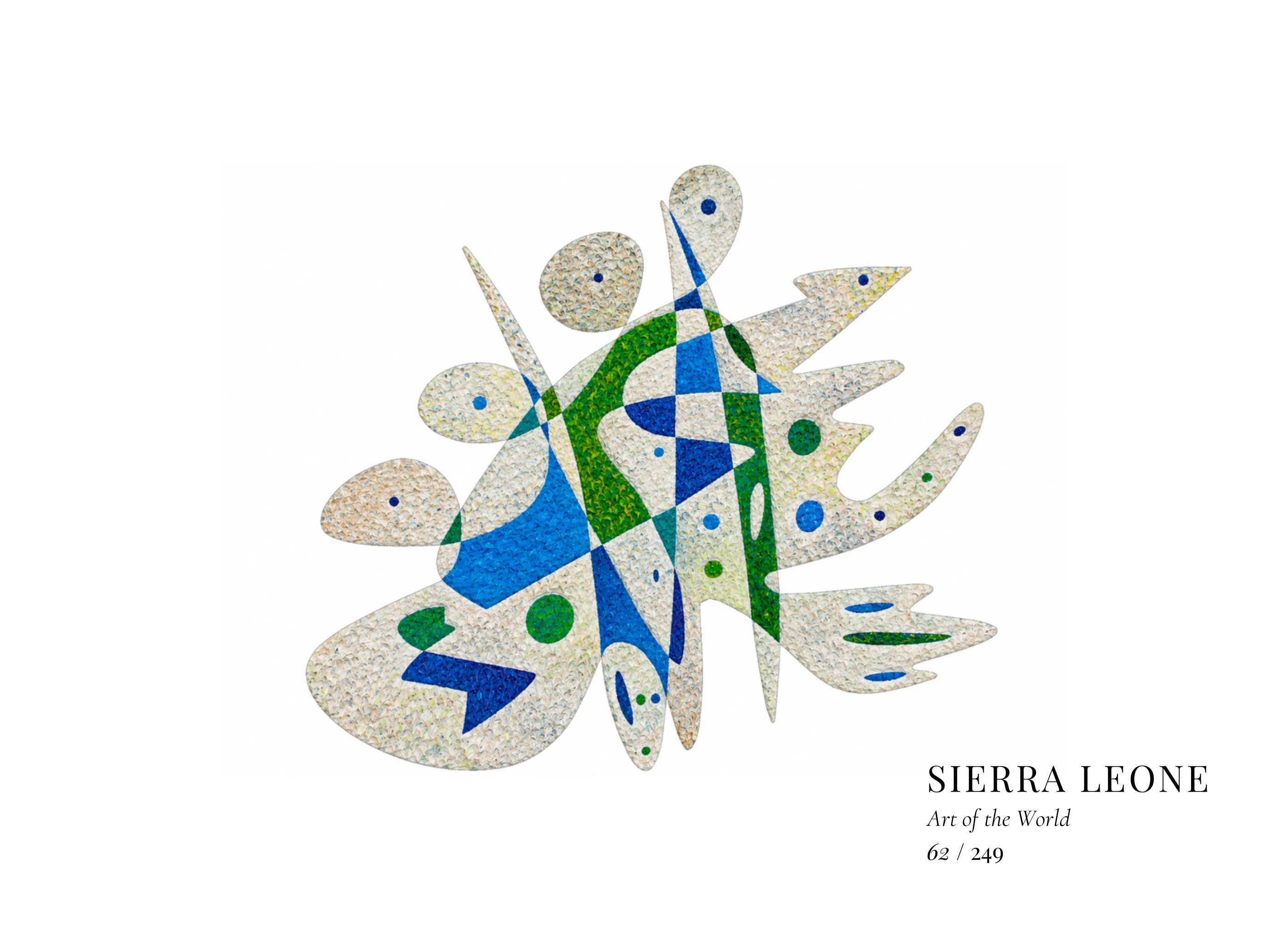 Obra sobre Sierra Leona de Gheorghe Virtosu, de la serie Art of the World