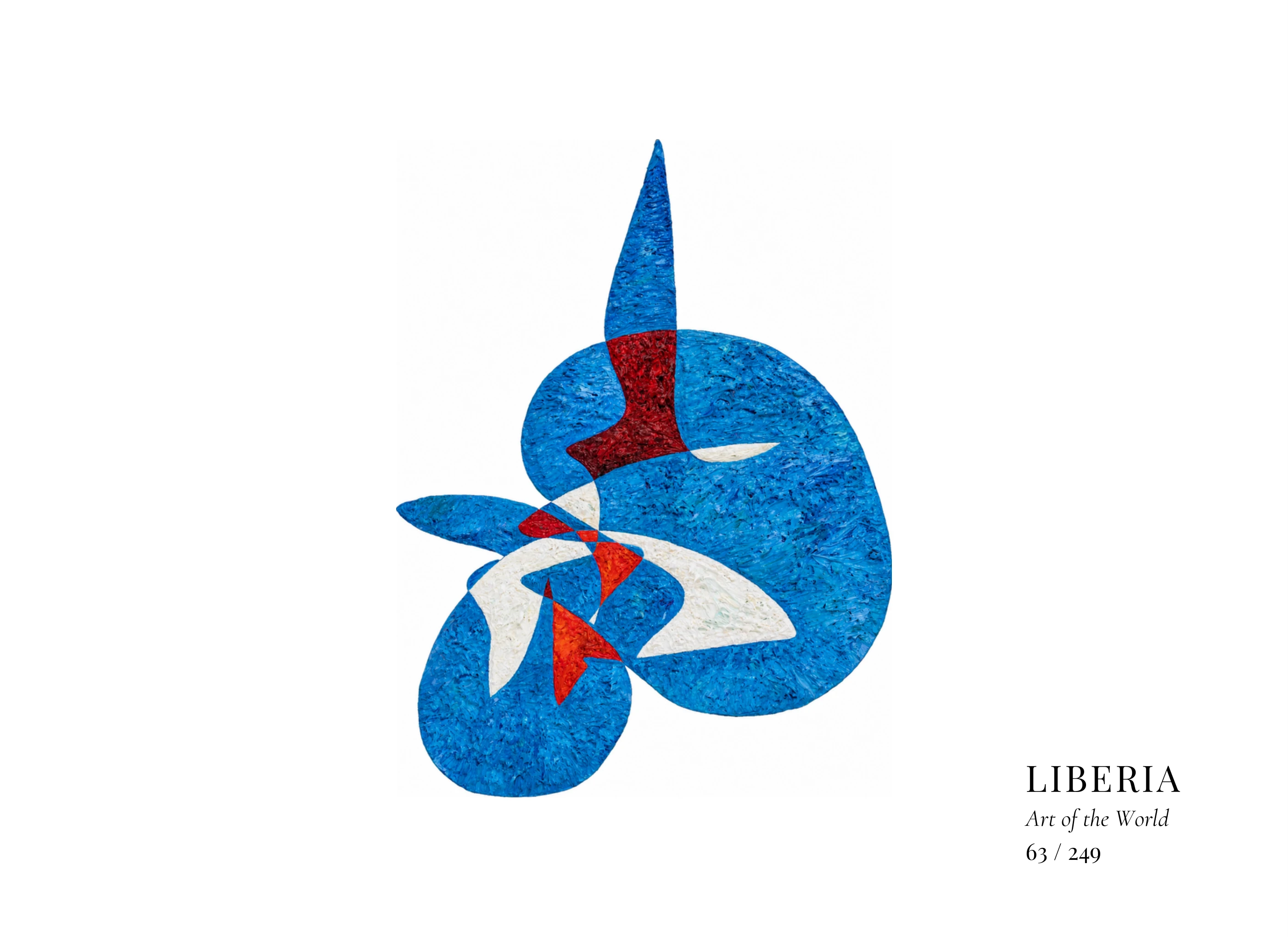 Obra sobre Liberia de Gheorghe Virtosu, de la serie Art of the World