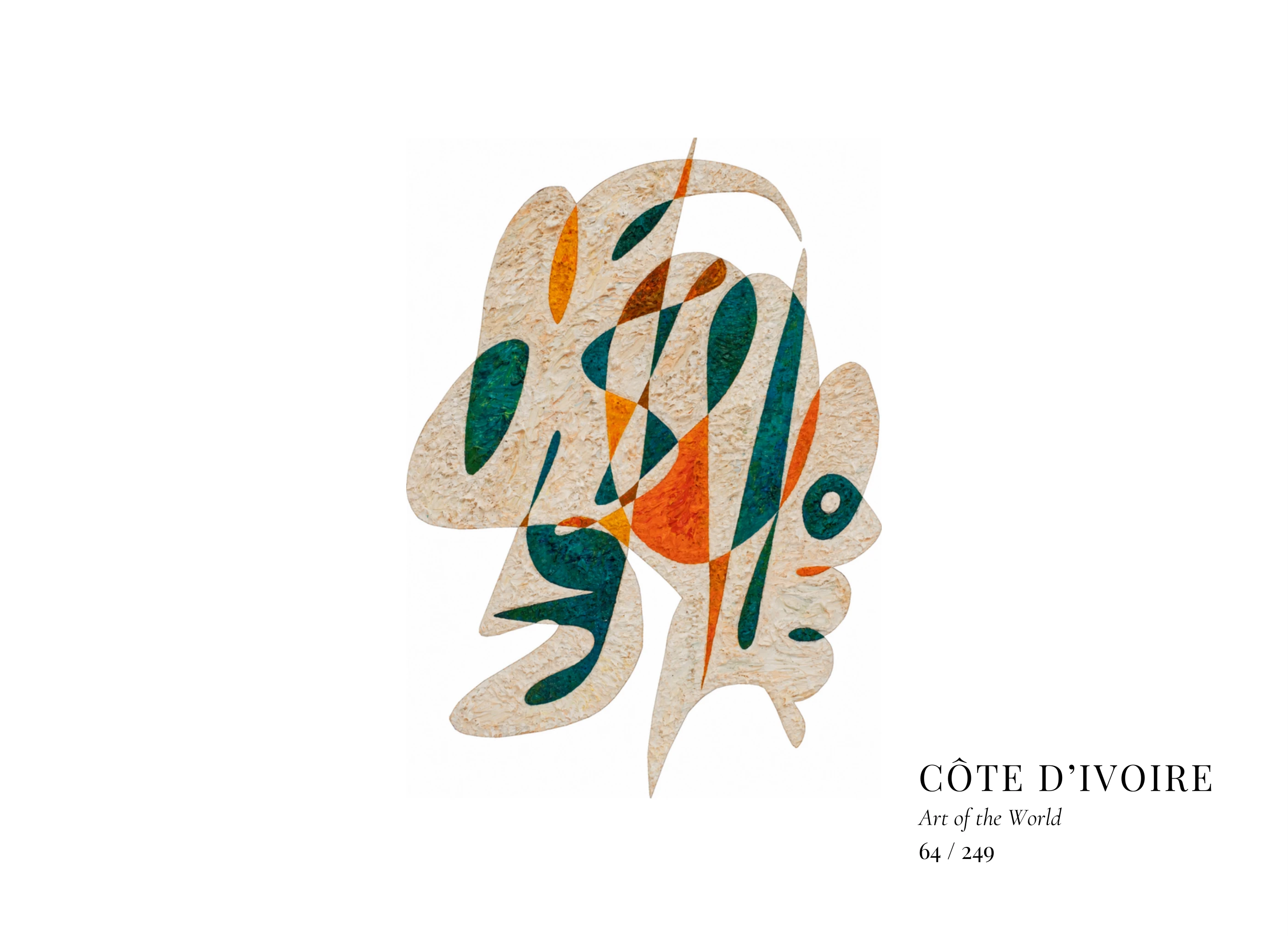 Obra sobre Costa de Marfil de Gheorghe Virtosu, de la serie Art of the World