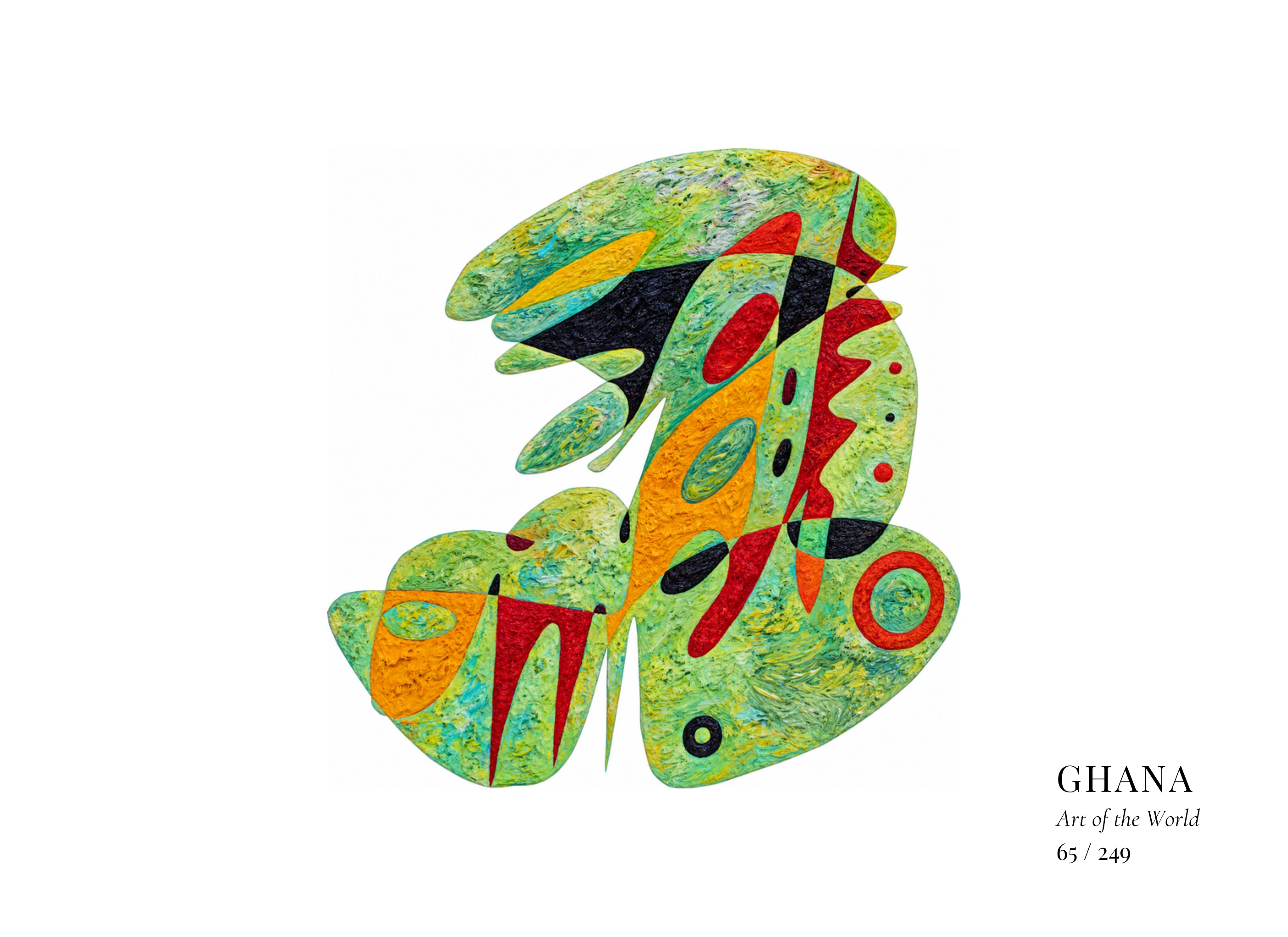Obra sobre Ghana de Gheorghe Virtosu, de la serie Art of the World