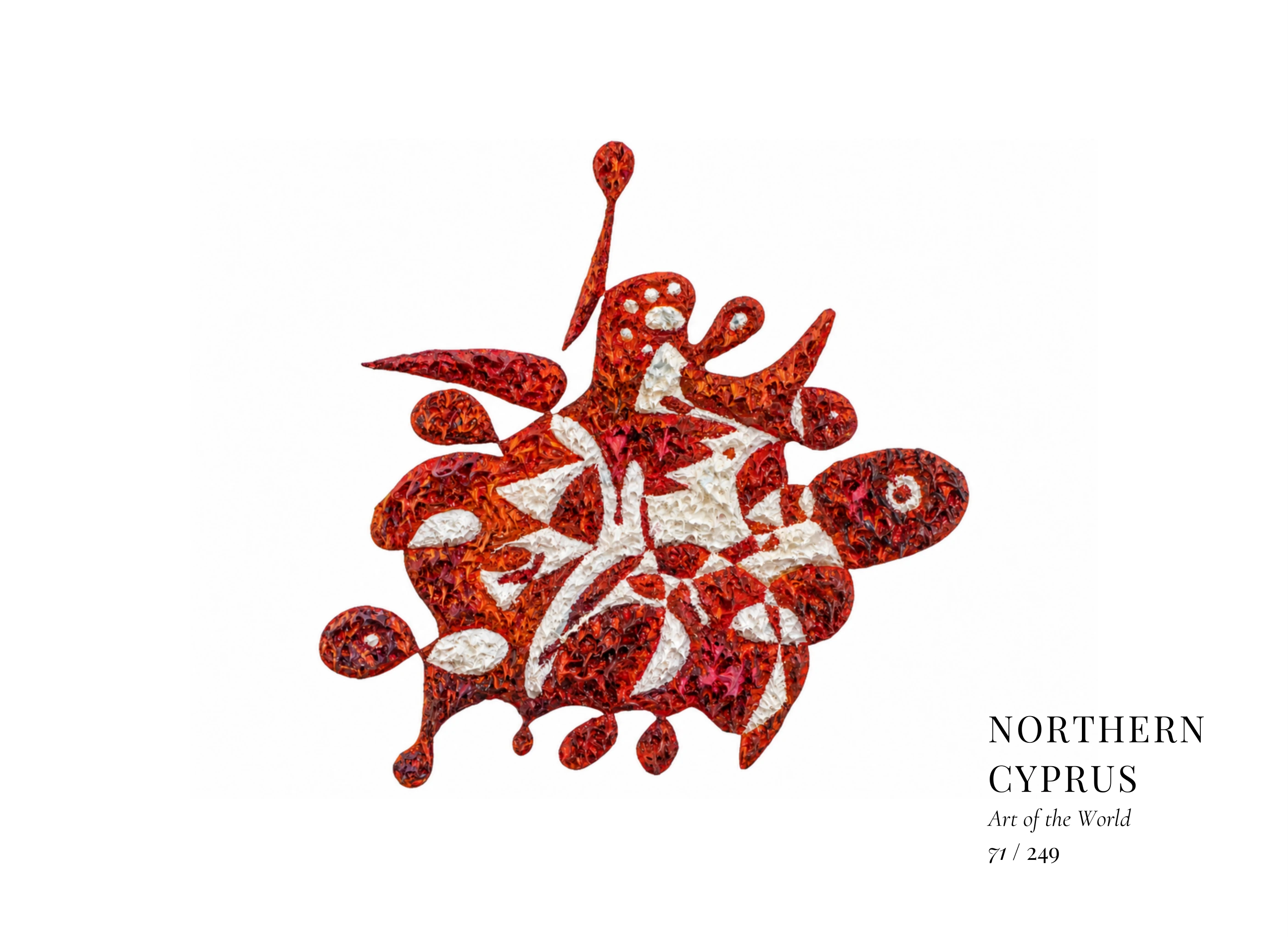 Obra sobre Chipre del Norte de Gheorghe Virtosu, de la serie Art of the World