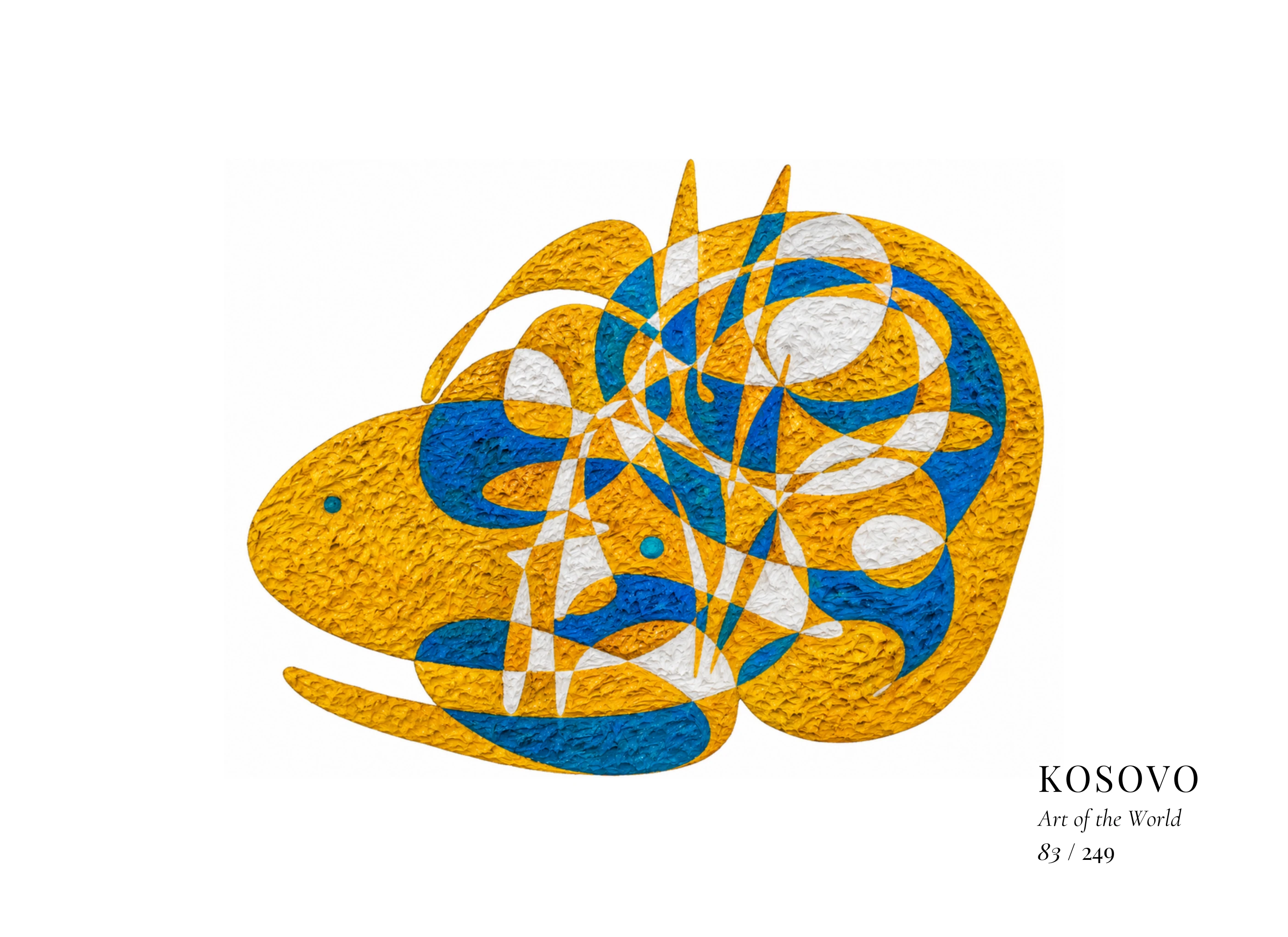Obra sobre Kosovo de Gheorghe Virtosu, de la serie Art of the World