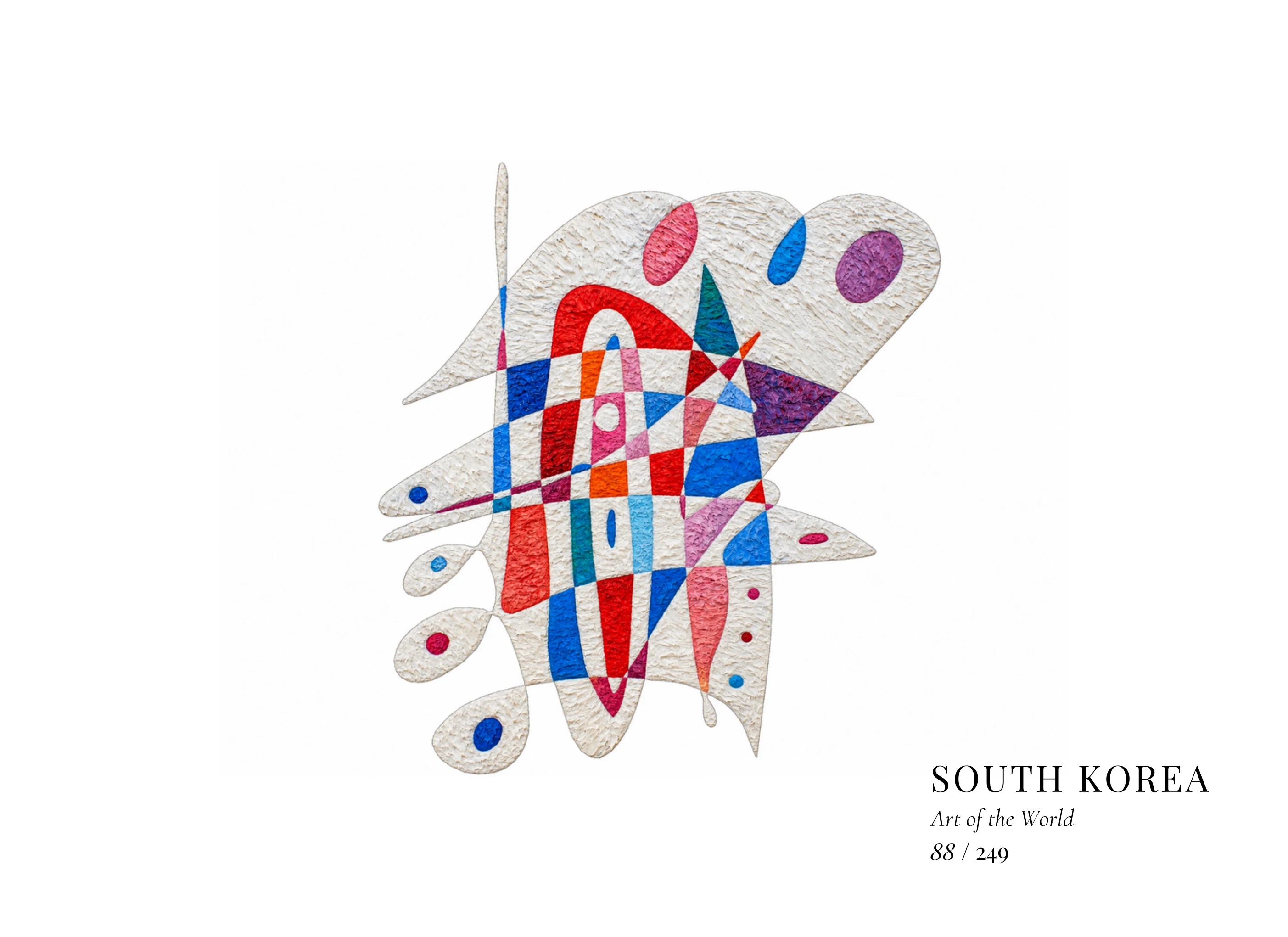 Obra sobre Corea del Sur de Gheorghe Virtosu, de la serie Art of the World