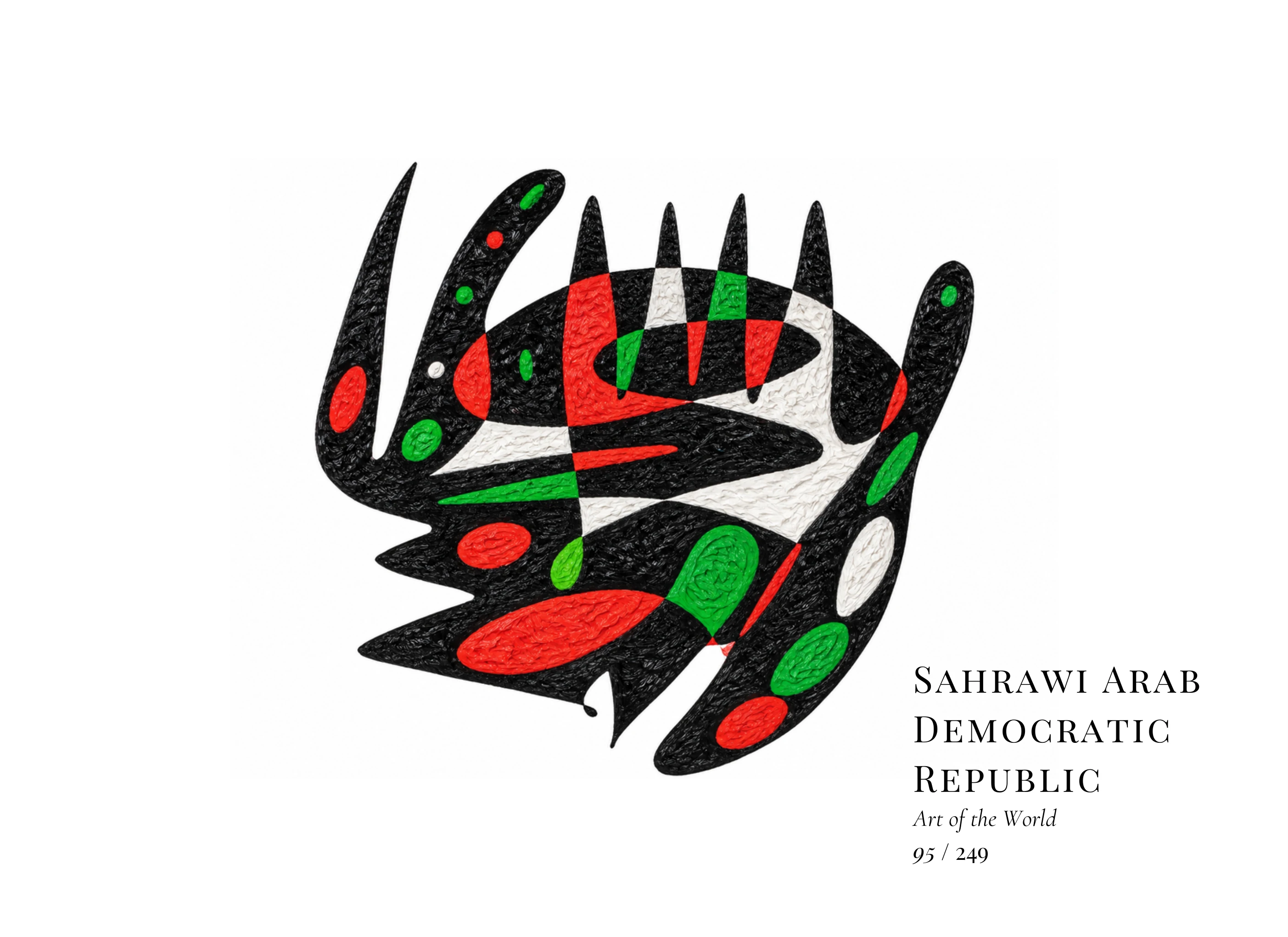 Obra sobre República Árabe Saharaui Democrática de Gheorghe Virtosu, de la serie Art of the World
