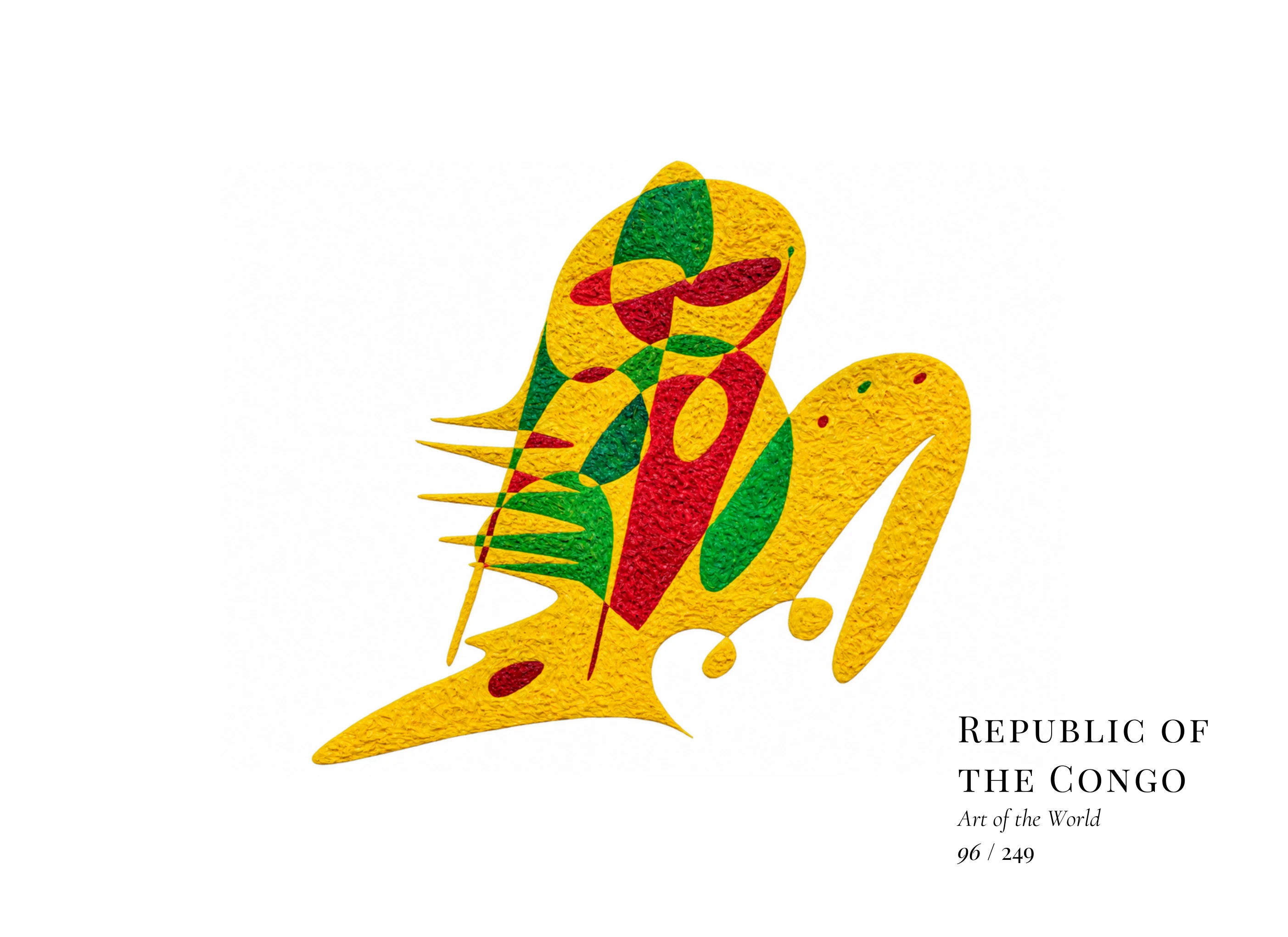 Obra sobre República del Congo de Gheorghe Virtosu, de la serie Art of the World